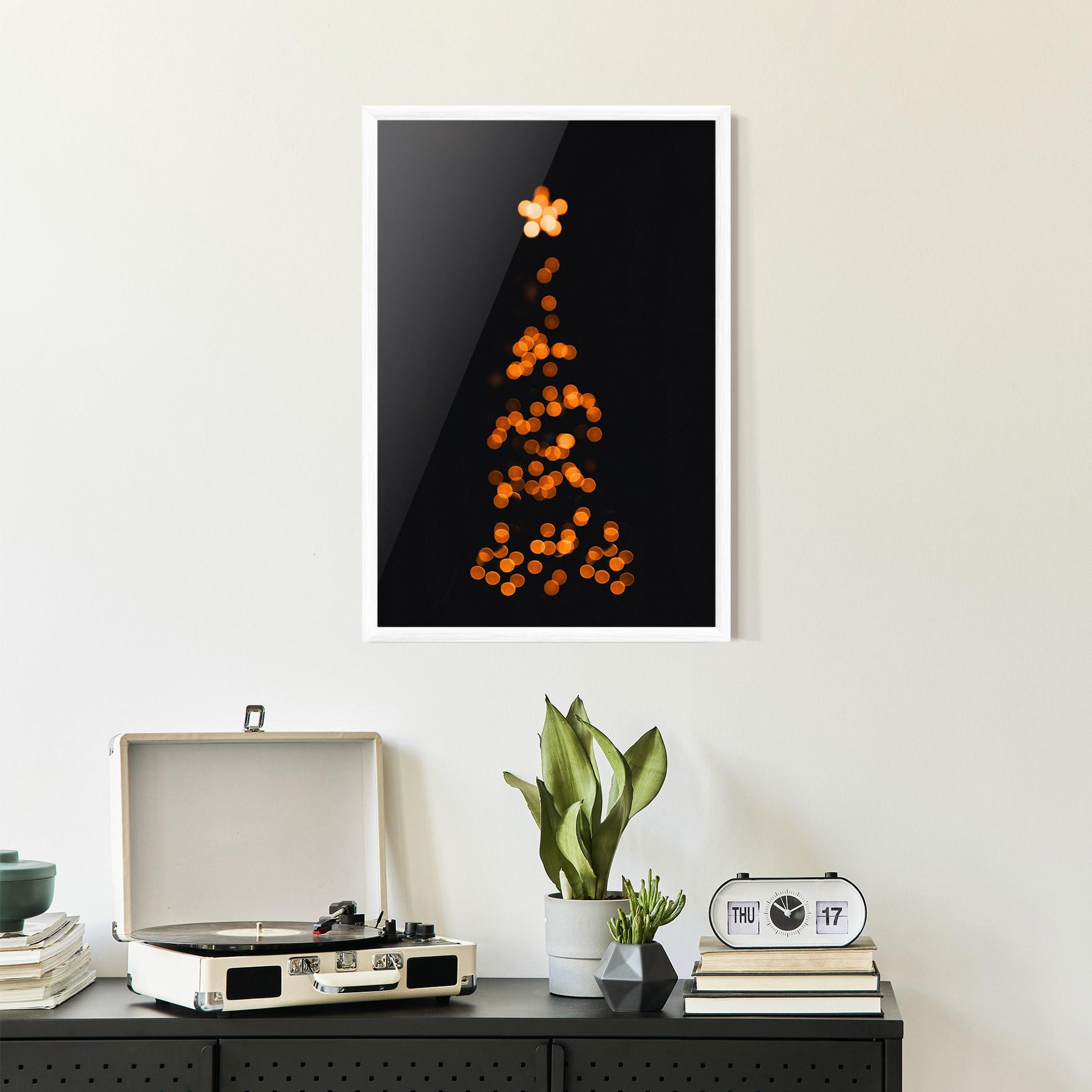 Рамкиран постер Christmas Lights mockup 2