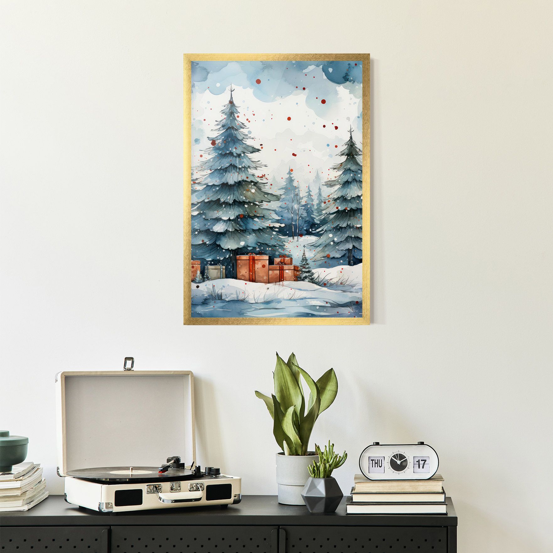 Watercolor Christmas mockup 2