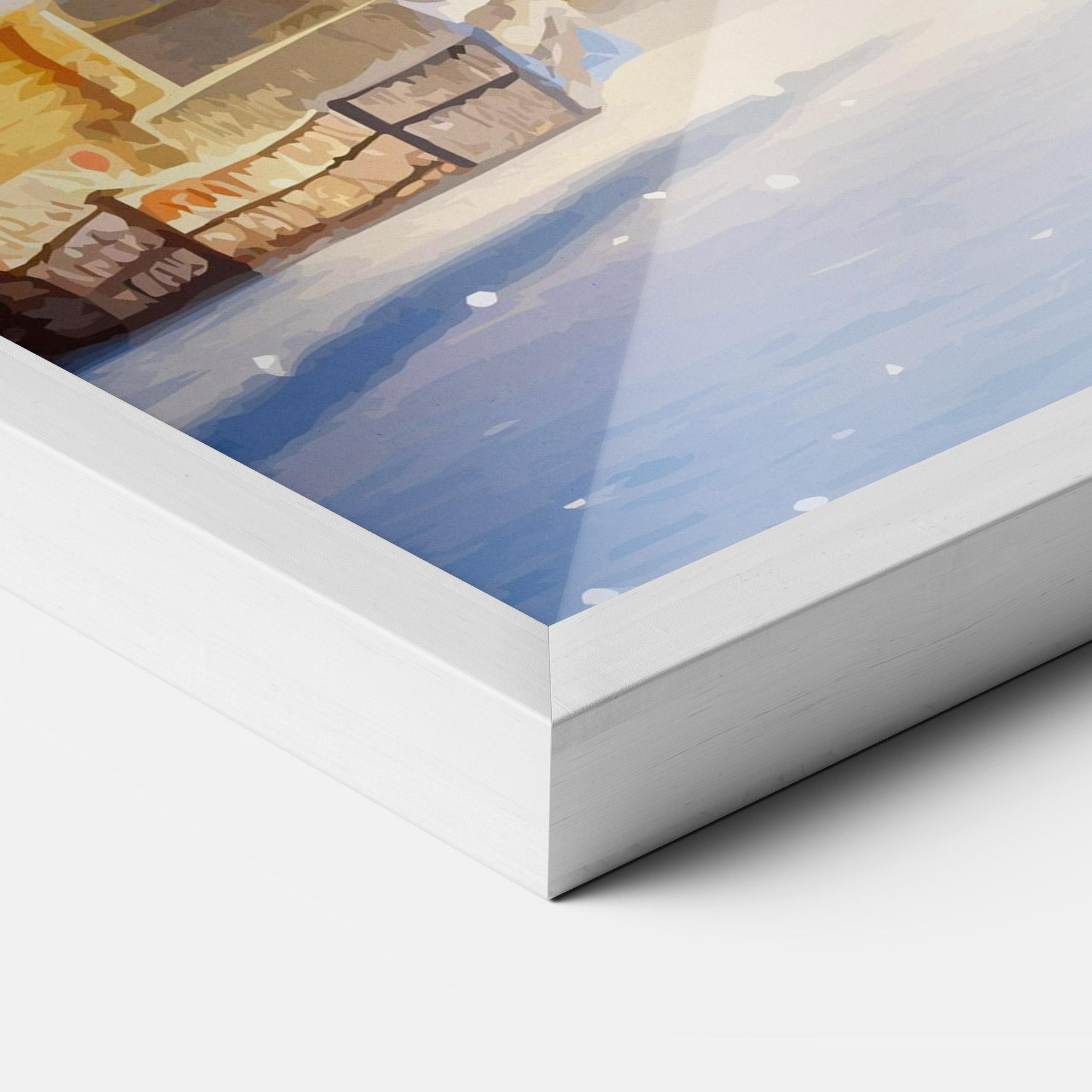 Рамкиран постер Fairy Tale Christmas House mockup 3