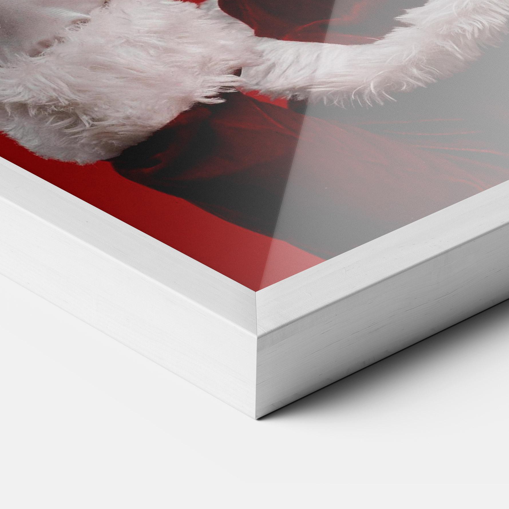 Рамкиран постер Santa Approves mockup 3