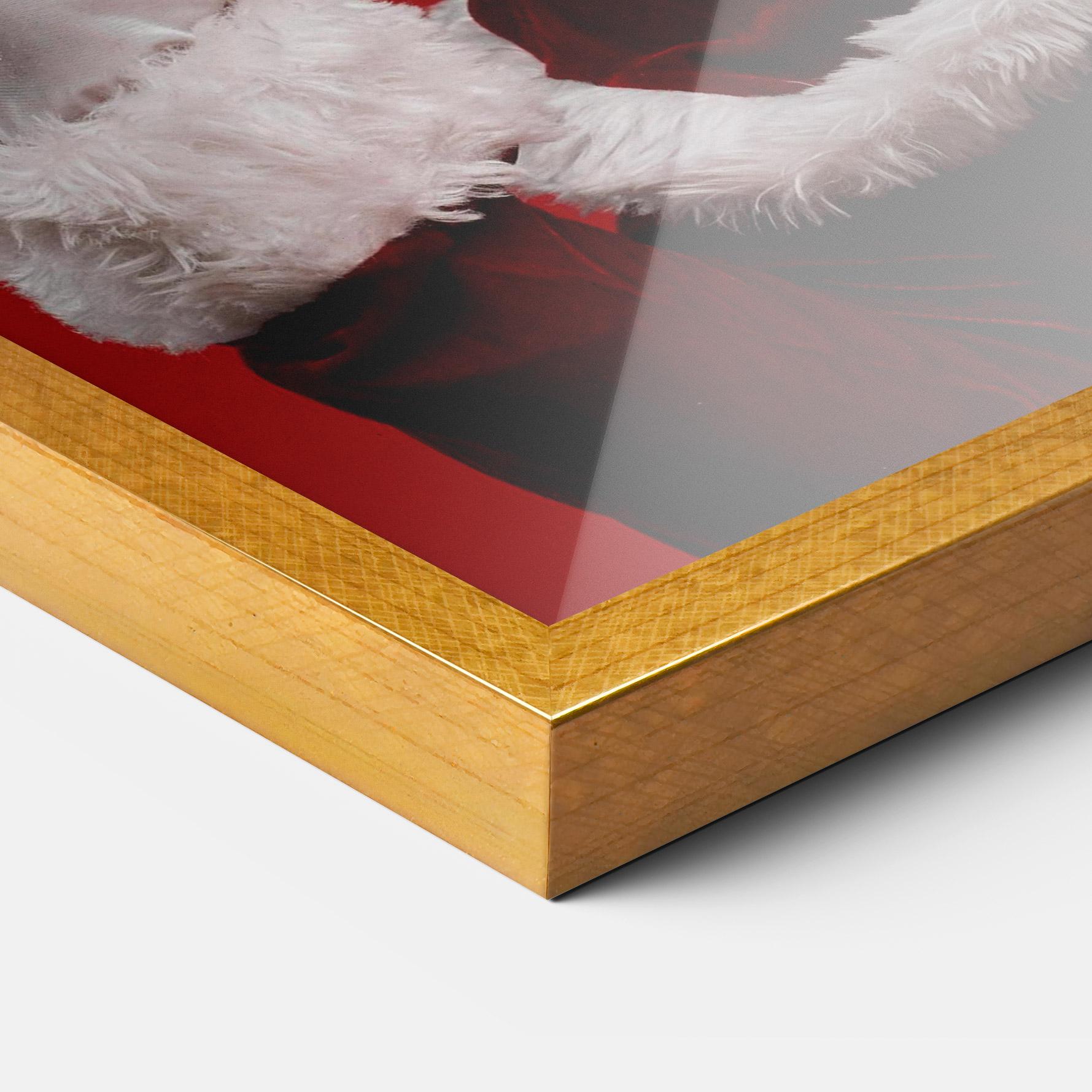 Рамкиран постер Santa Approves mockup 3