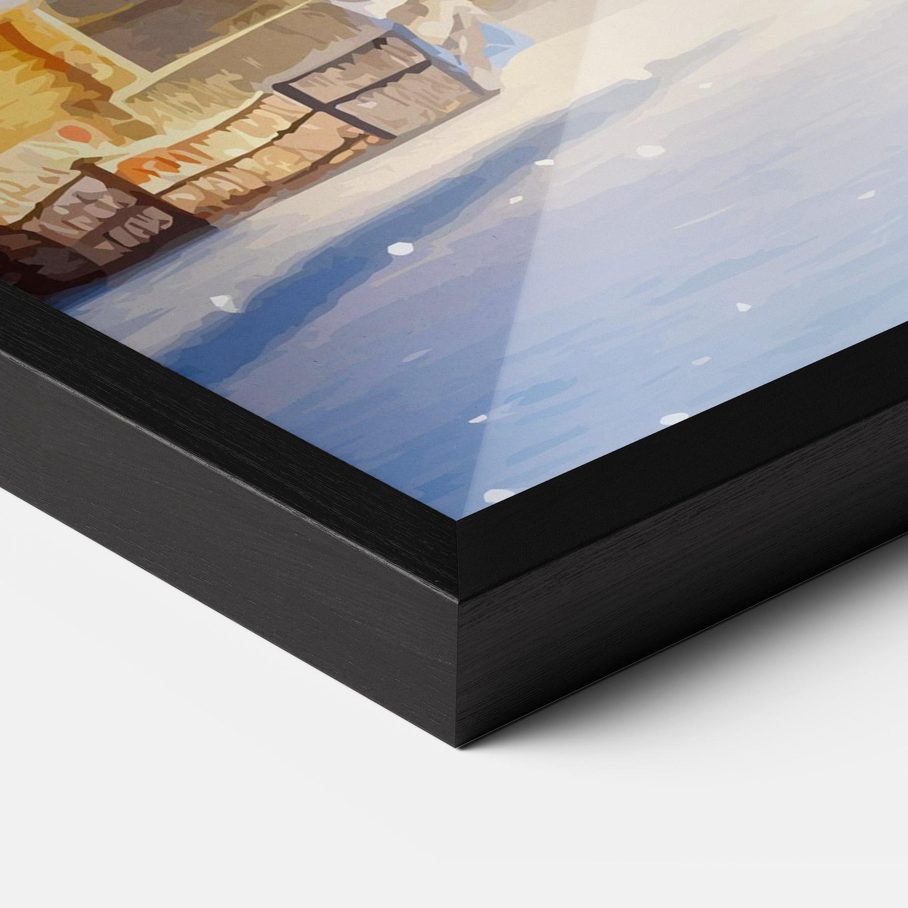 Рамкиран постер Fairy Tale Christmas House mockup 3