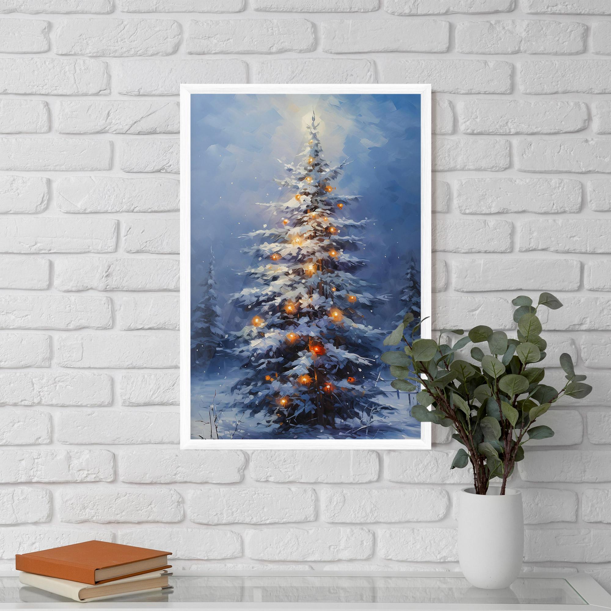 Рамкиран постер Tall Slender Tree mockup 5