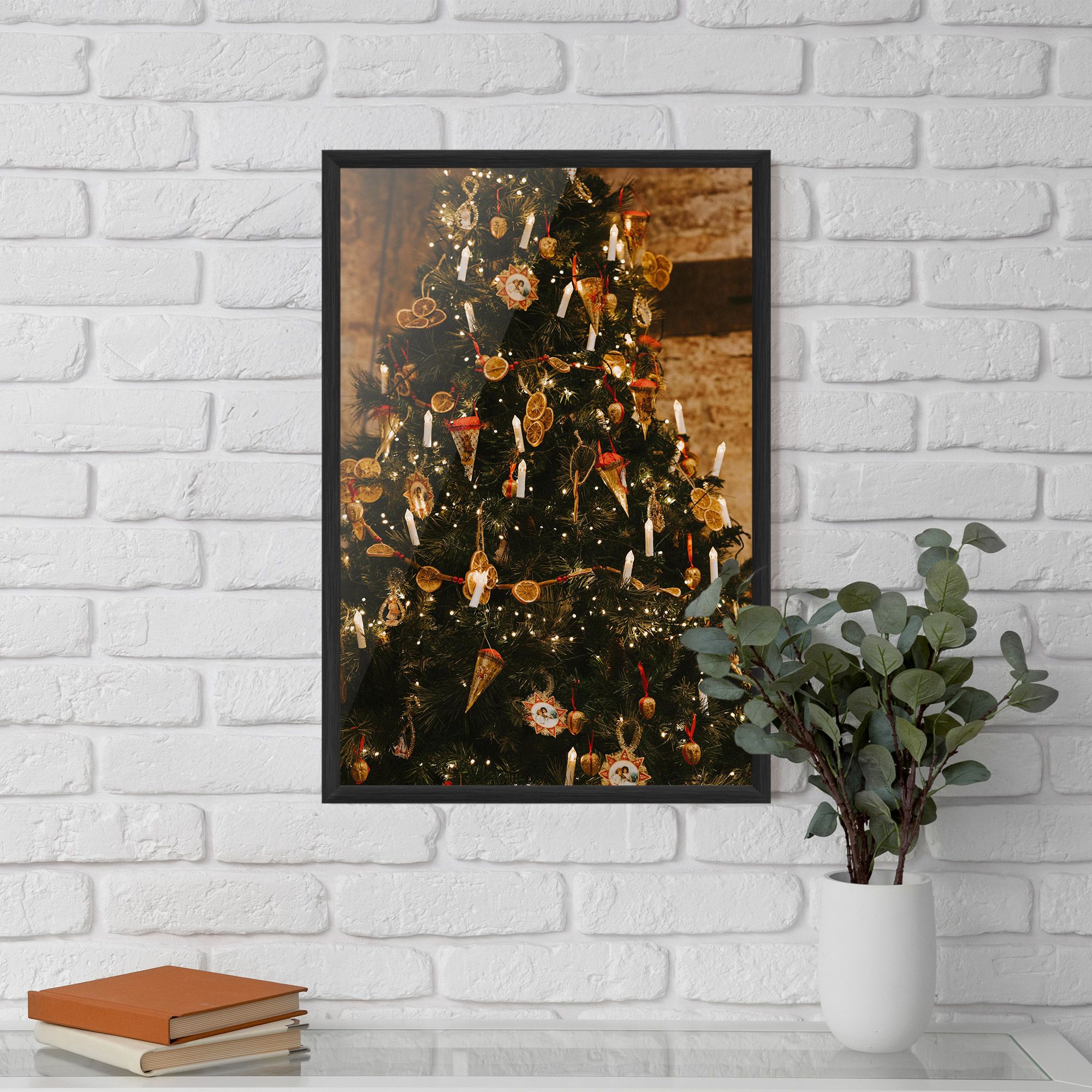 Orange Christmas Decor mockup 5