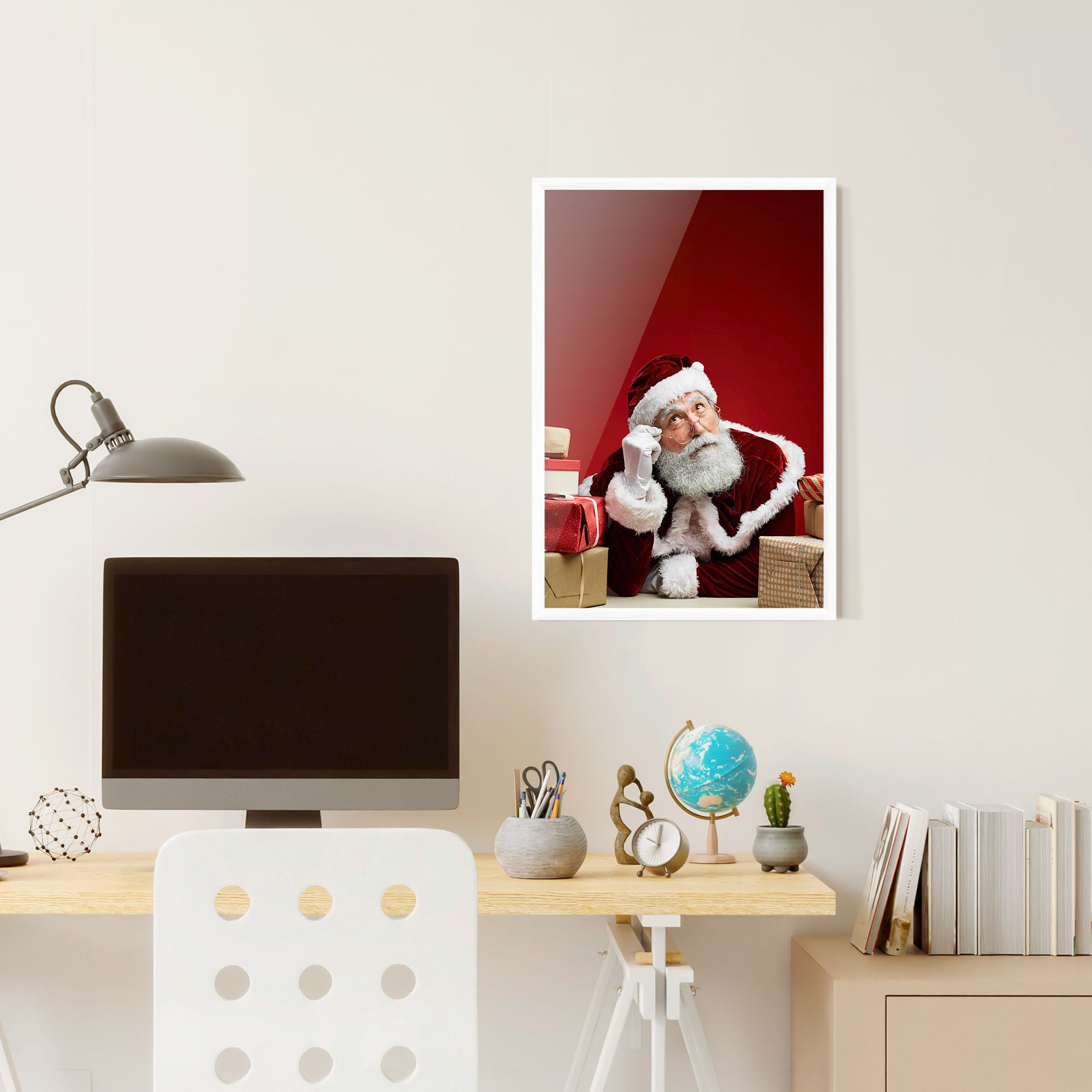 Pensive Santa mockup 6