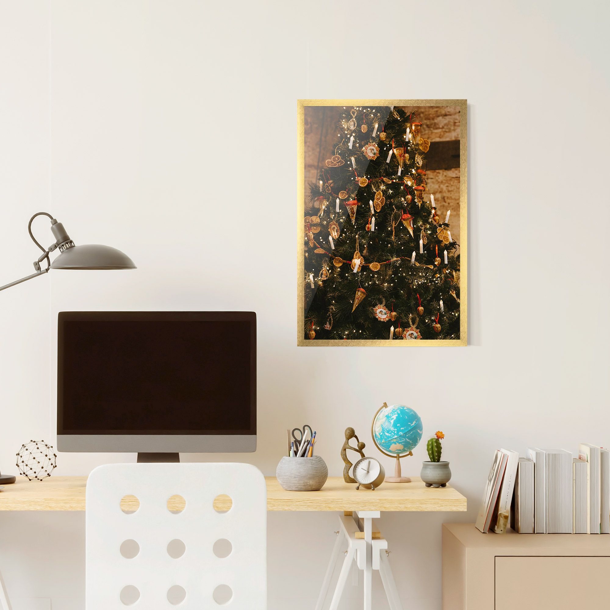 Orange Christmas Decor mockup 6