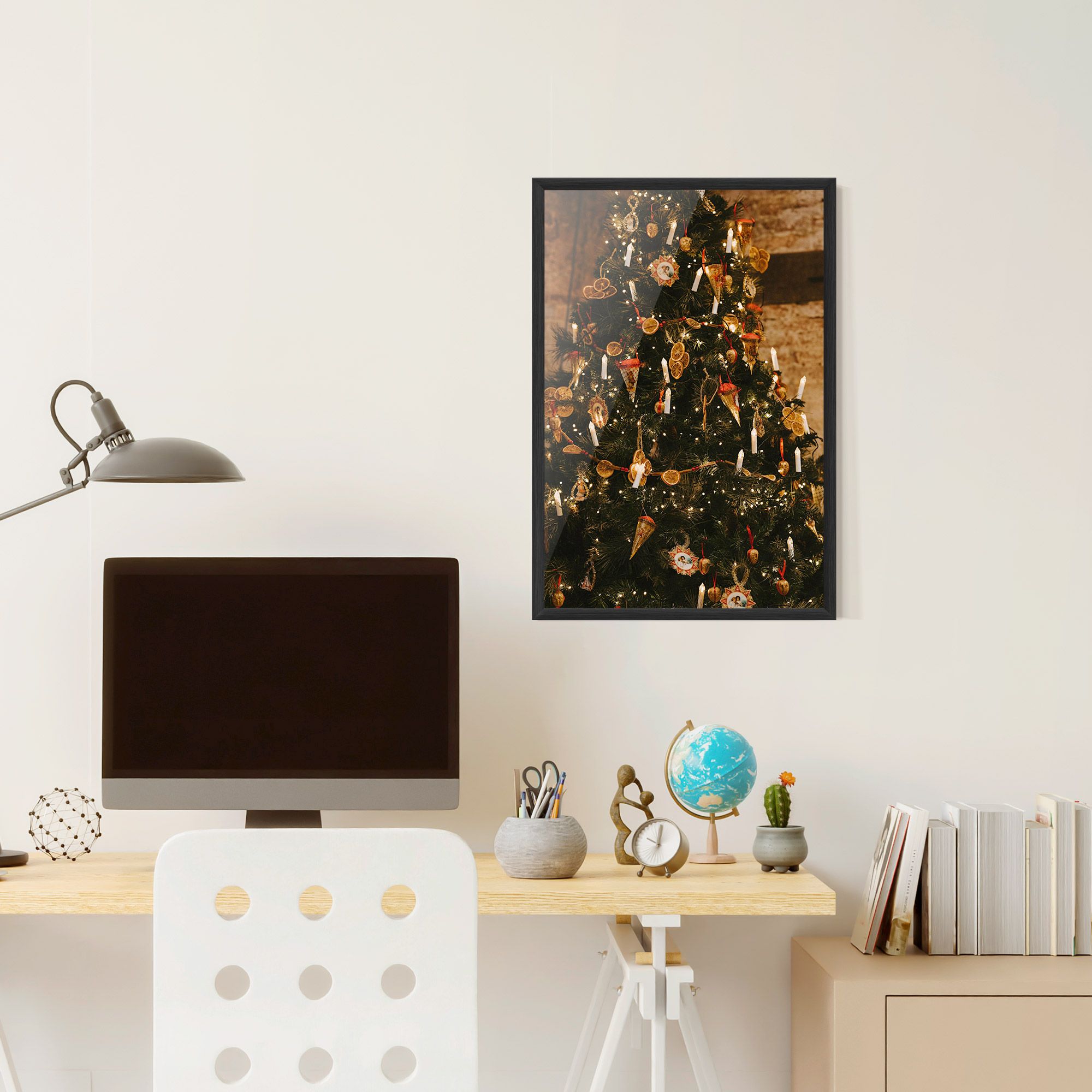 Orange Christmas Decor mockup 6