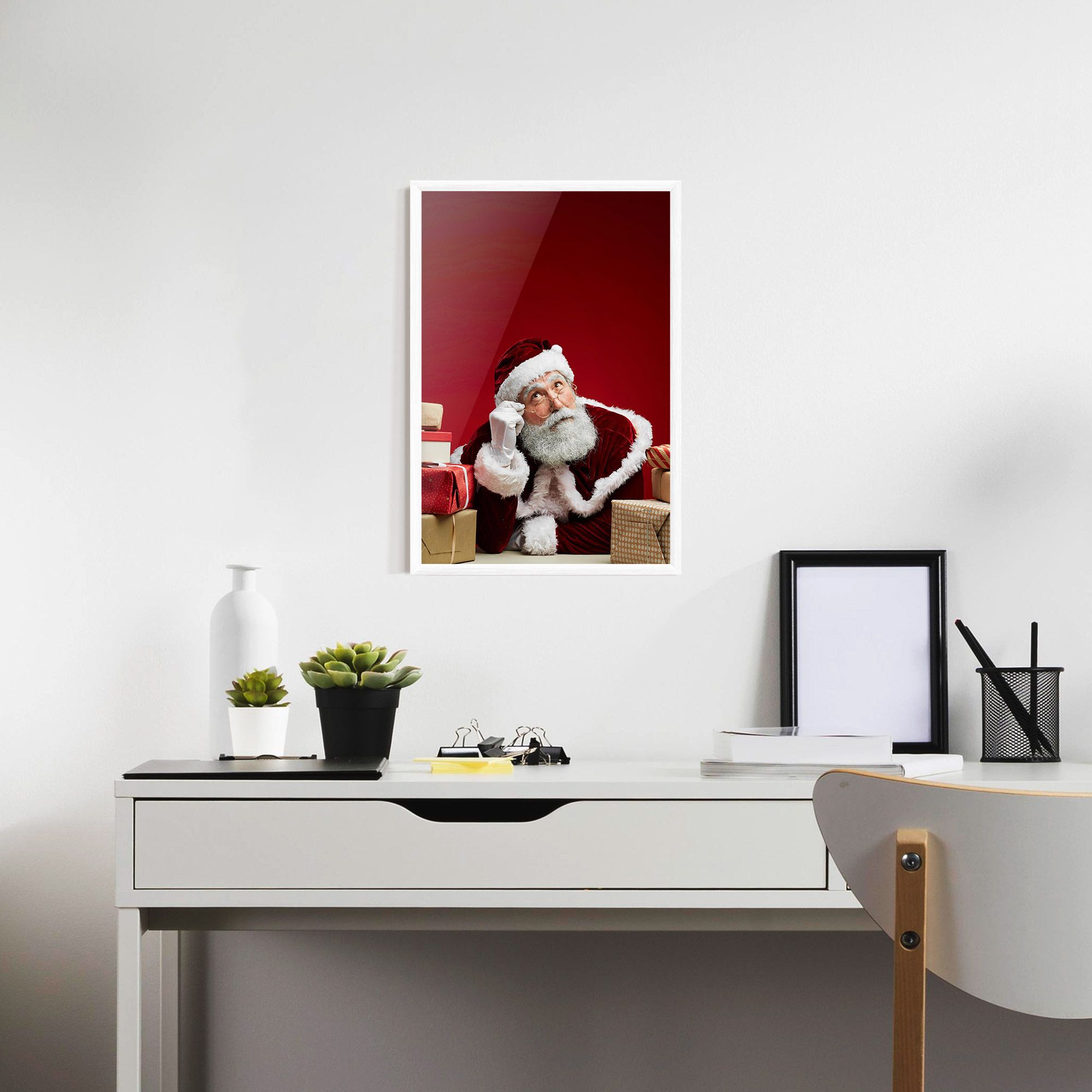 Pensive Santa mockup 7