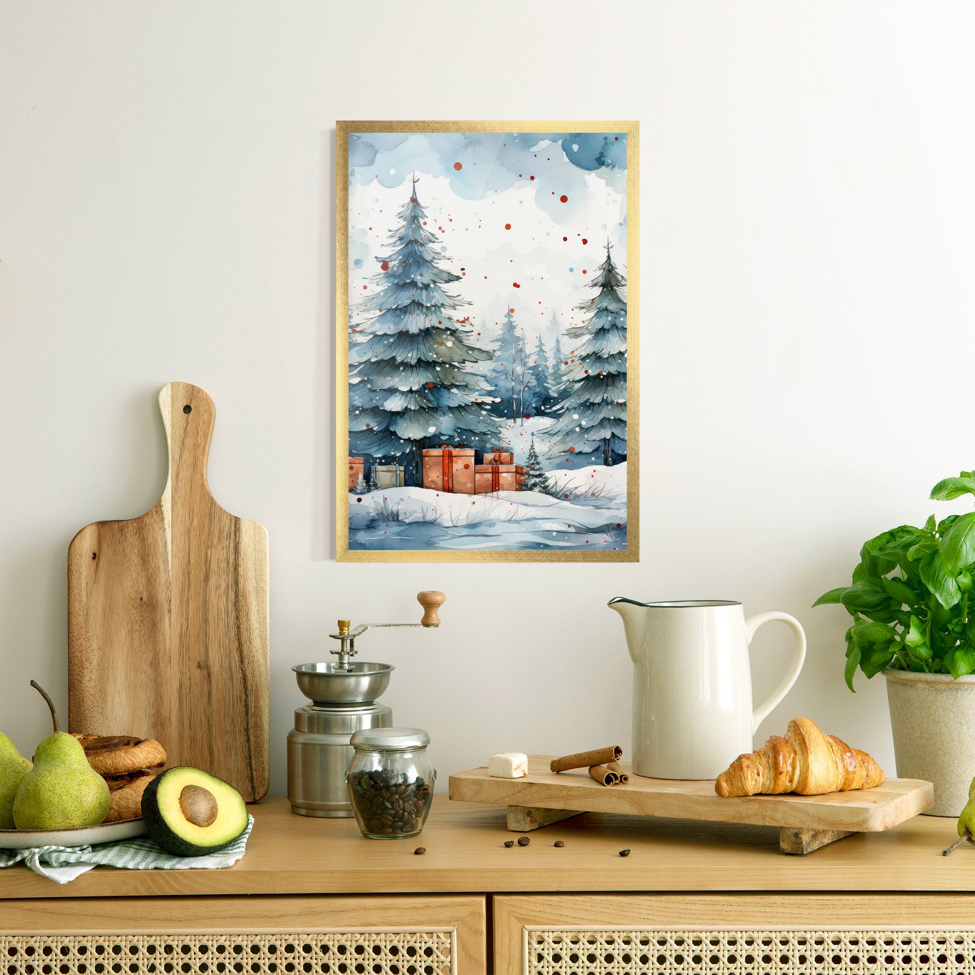 Watercolor Christmas mockup 8