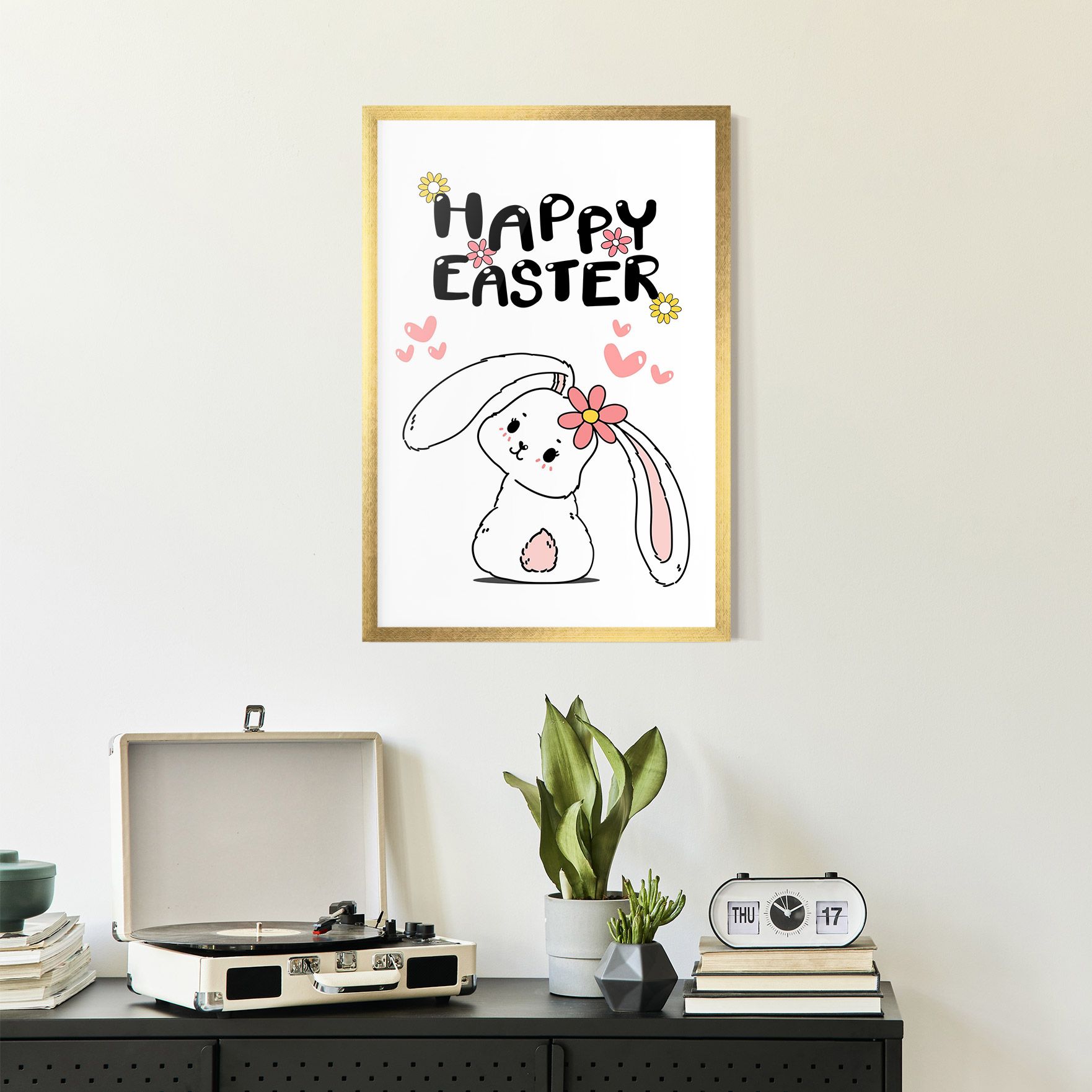 Cute Spring Bunny mockup 2
