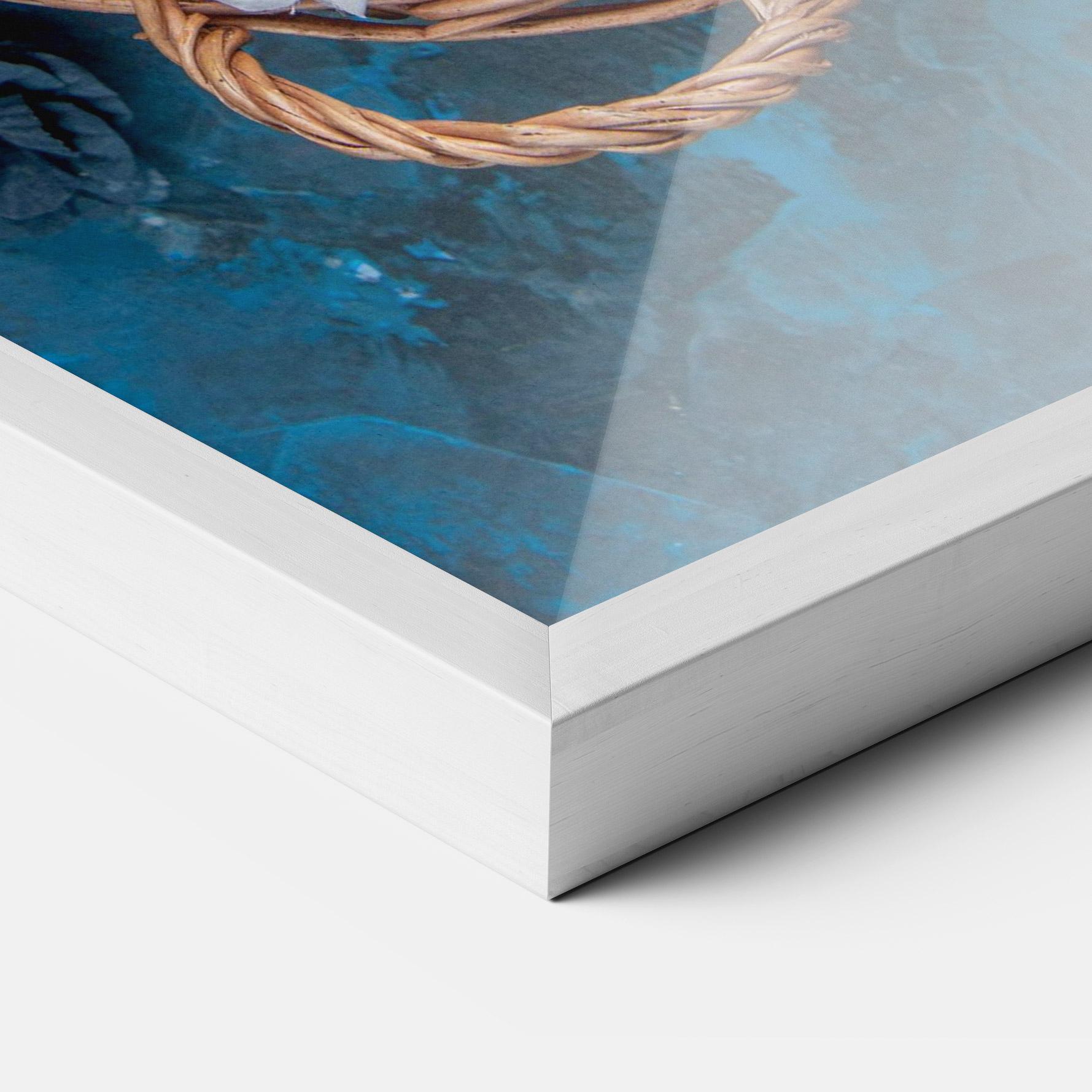 Рамкиран постер Colored Easter Eggs mockup 3