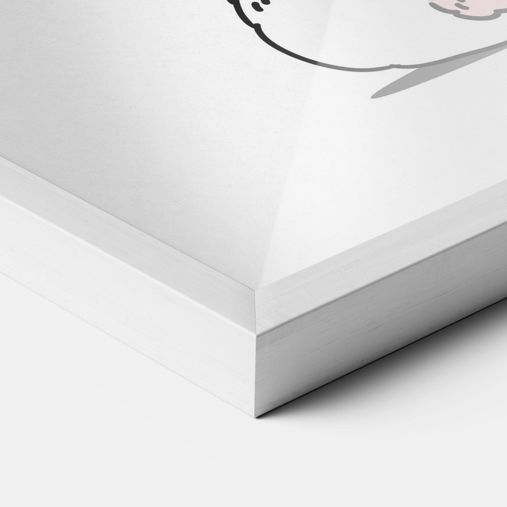 Рамкиран постер Cute Spring Bunny mockup 3