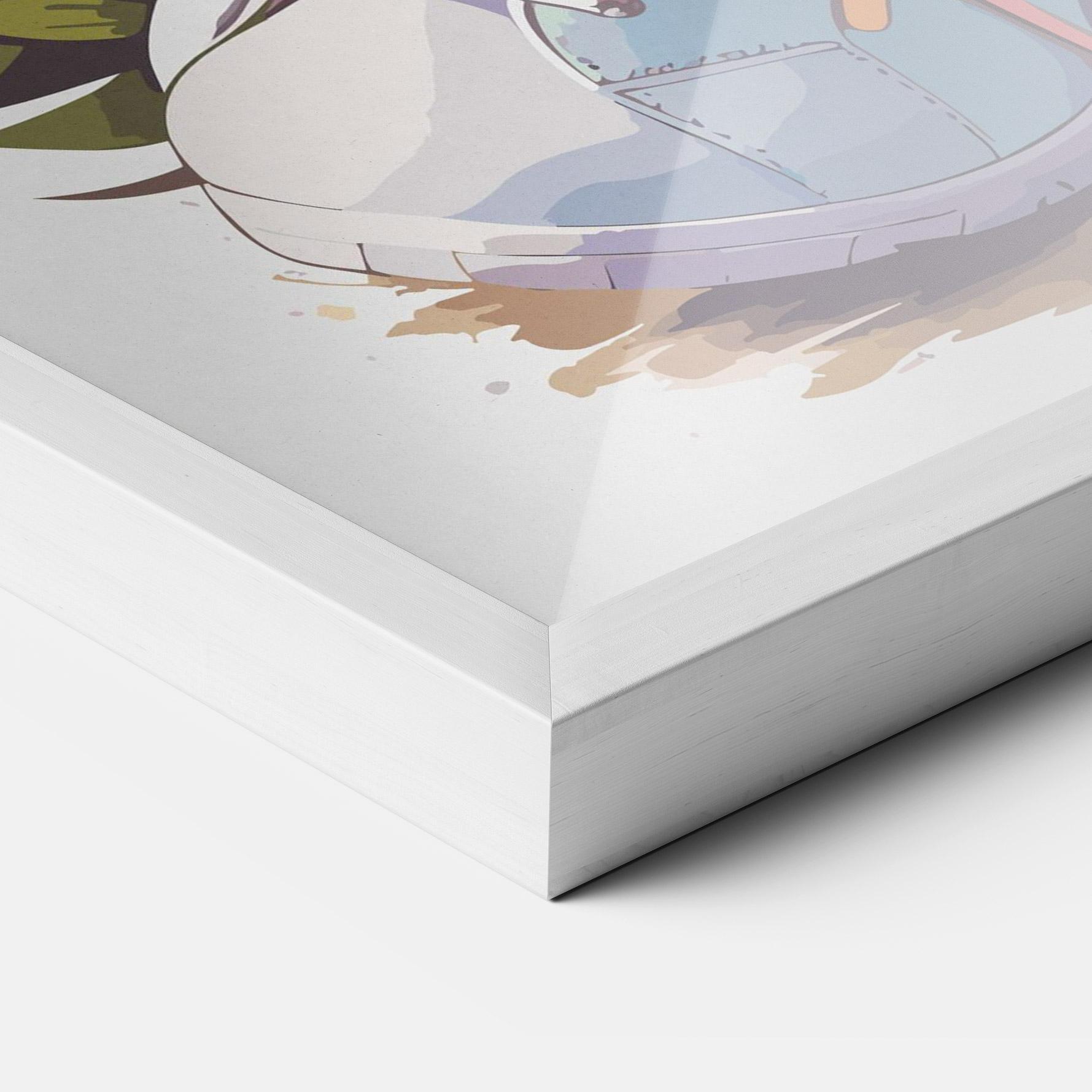 Рамкиран постер Fatt Cute Bunny mockup 3