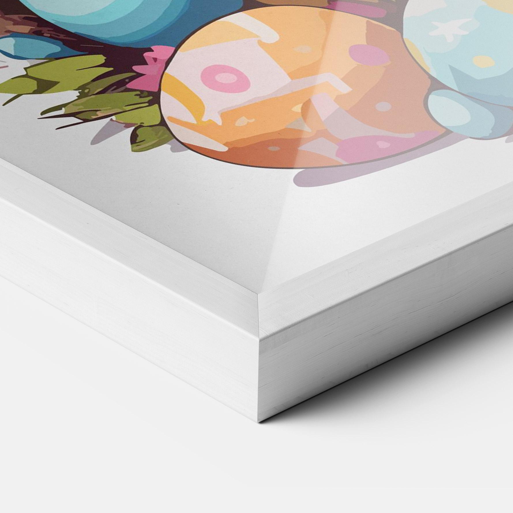 Рамкиран постер White Easter Bunny mockup 3