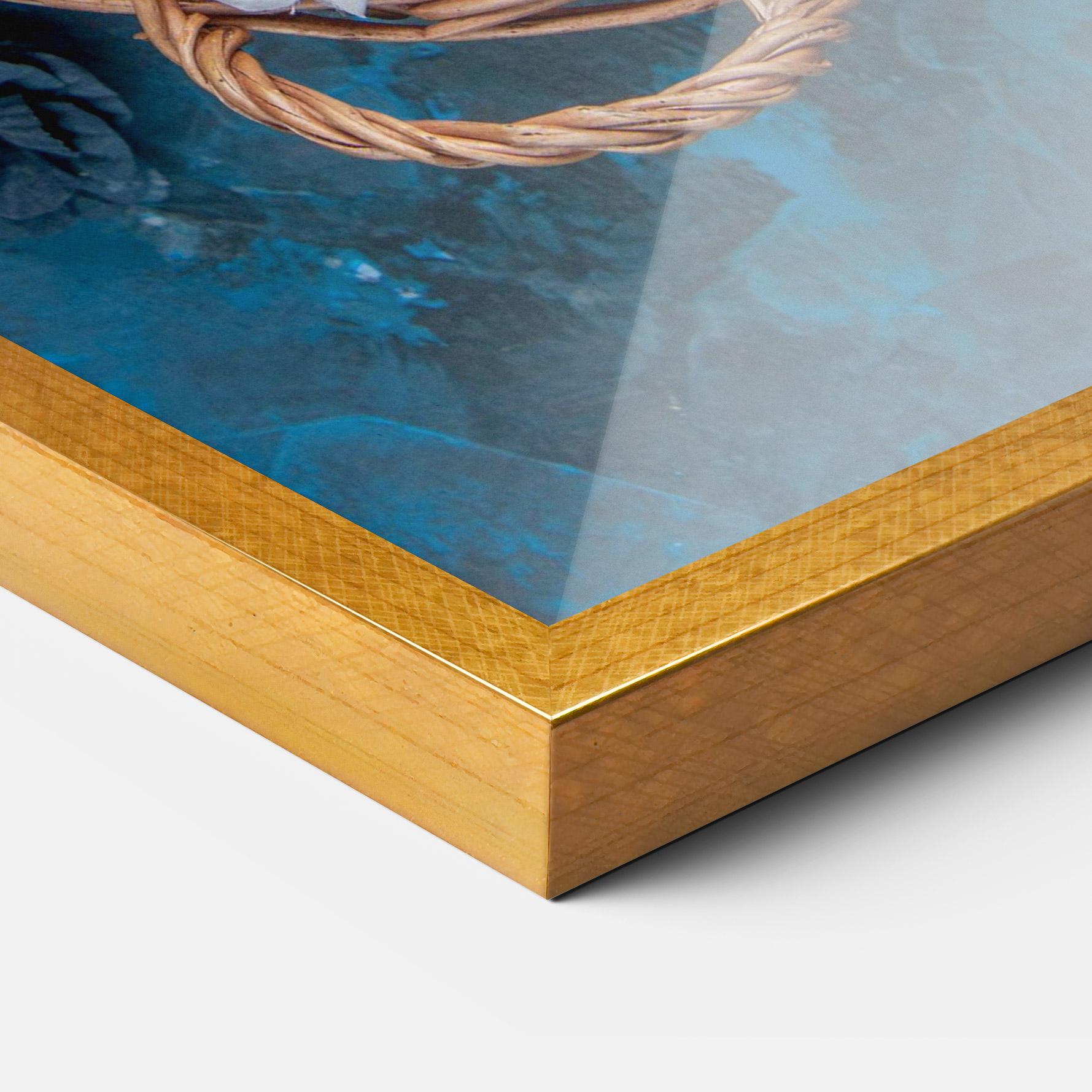 Рамкиран постер Colored Easter Eggs mockup 3