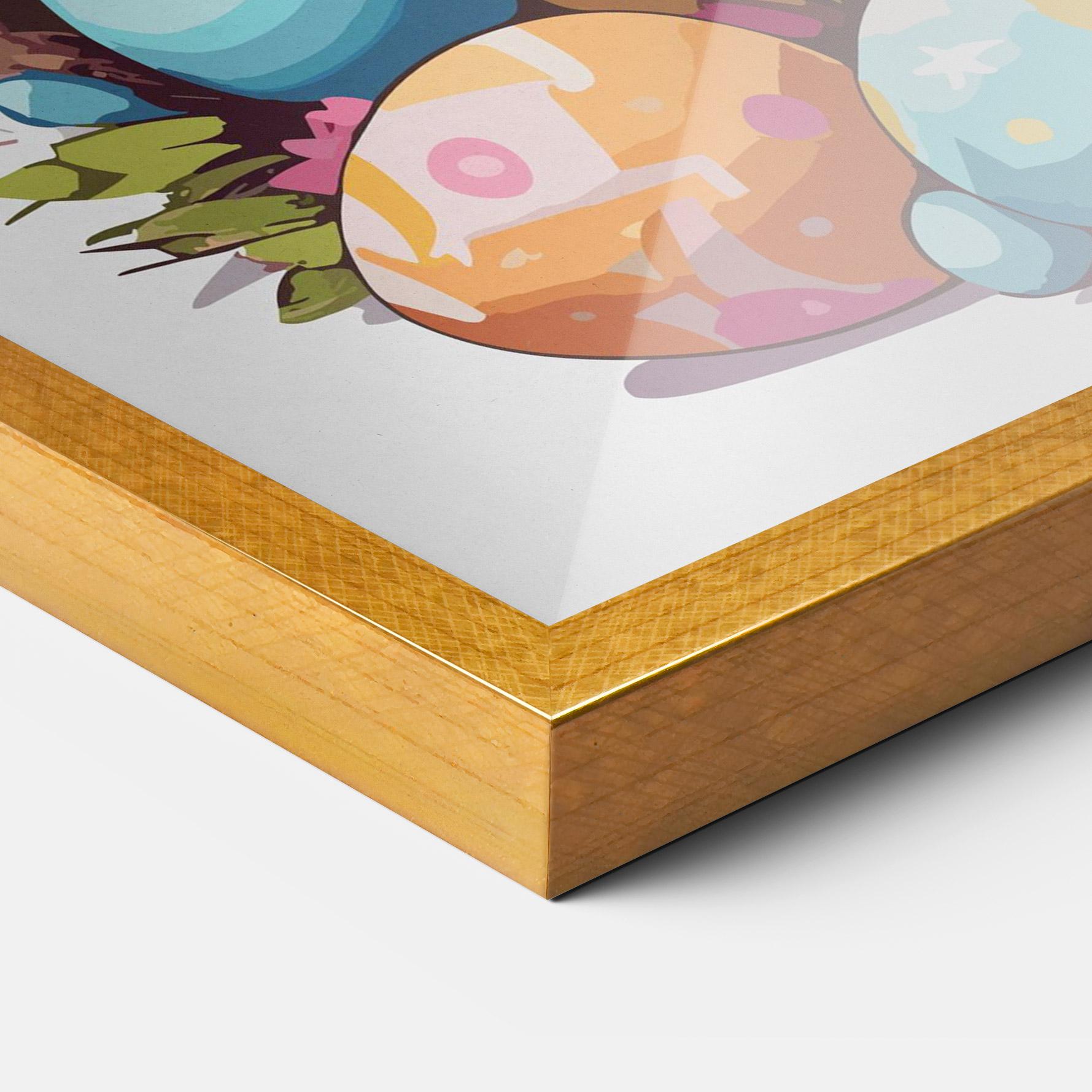 Рамкиран постер White Easter Bunny mockup 3