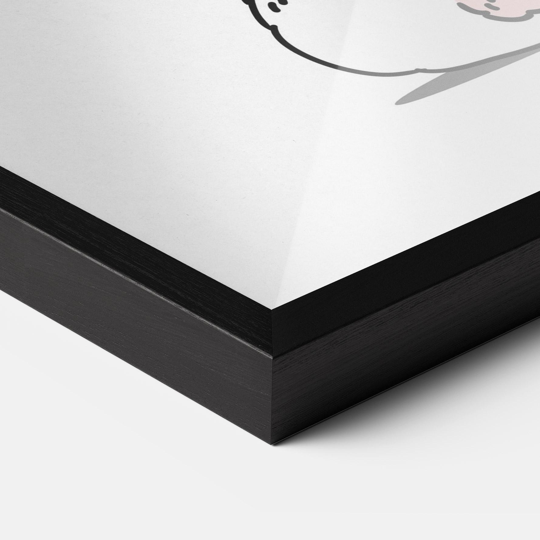 Рамкиран постер Cute Spring Bunny mockup 3