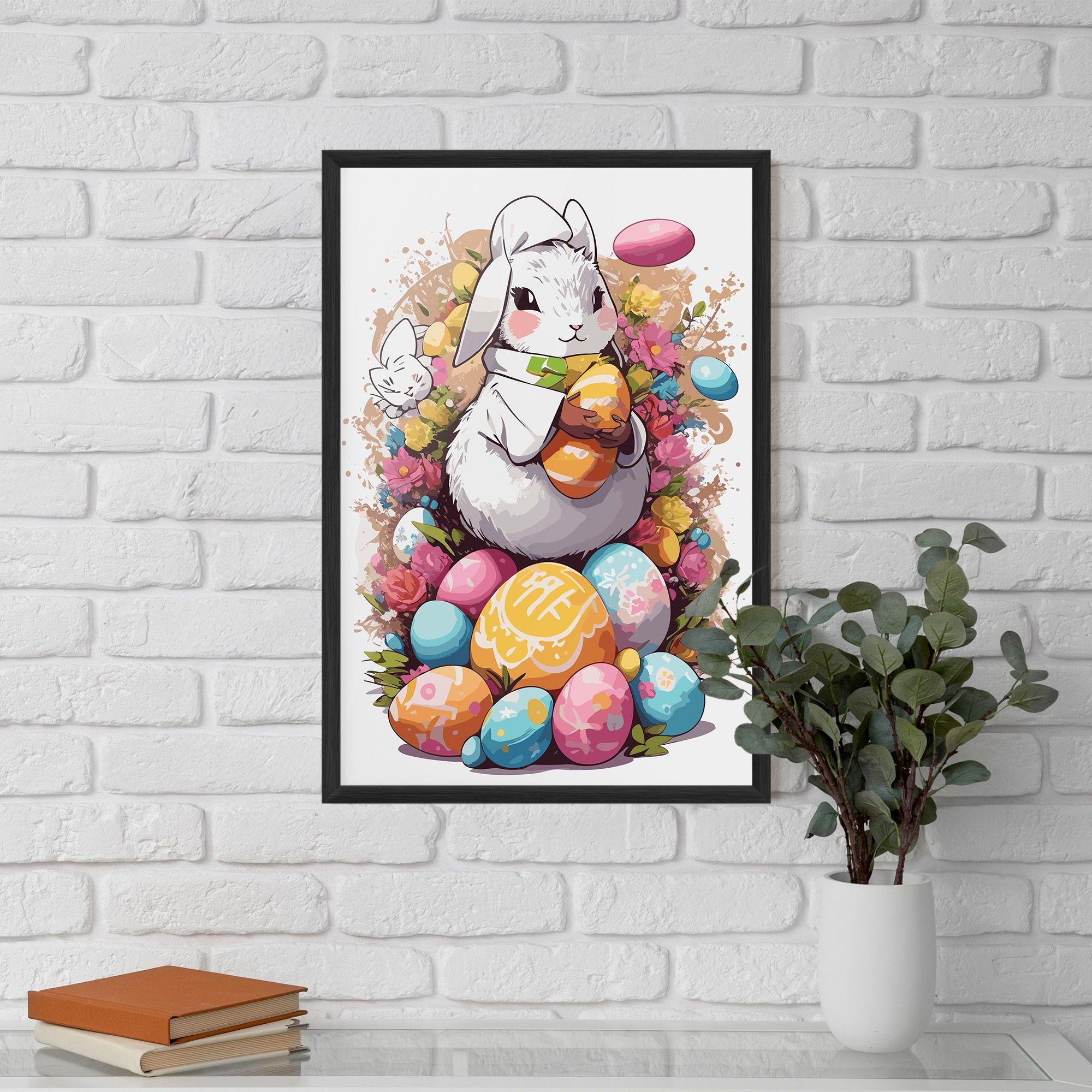 White Easter Bunny mockup 5