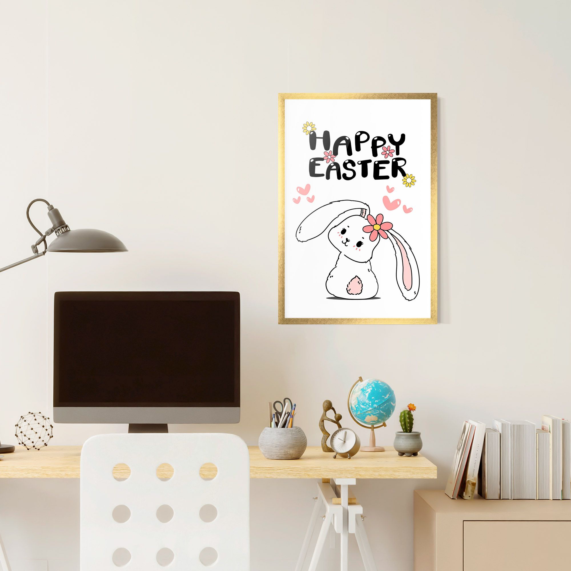 Cute Spring Bunny mockup 6