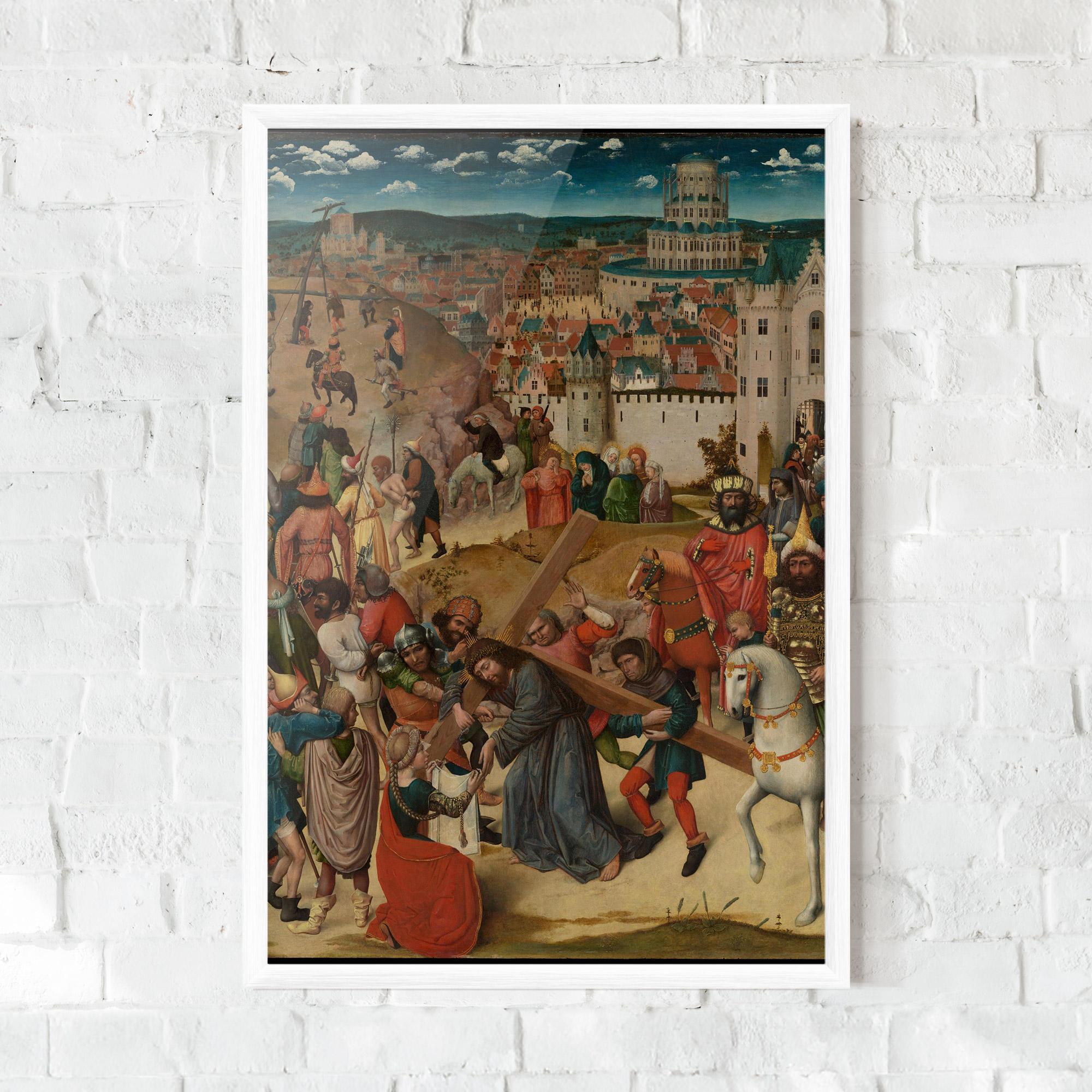 Рамкиран постер People Holding Cross mockup 0