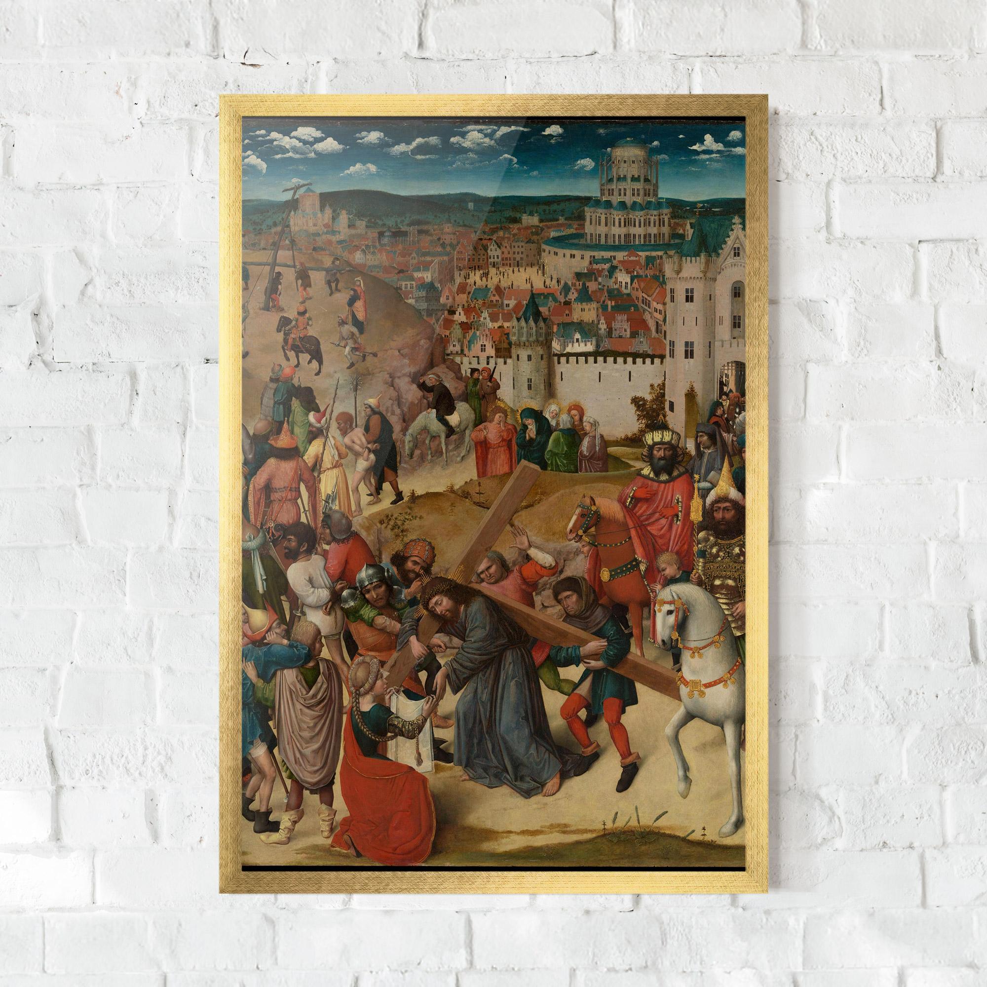 Рамкиран постер People Holding Cross mockup 0