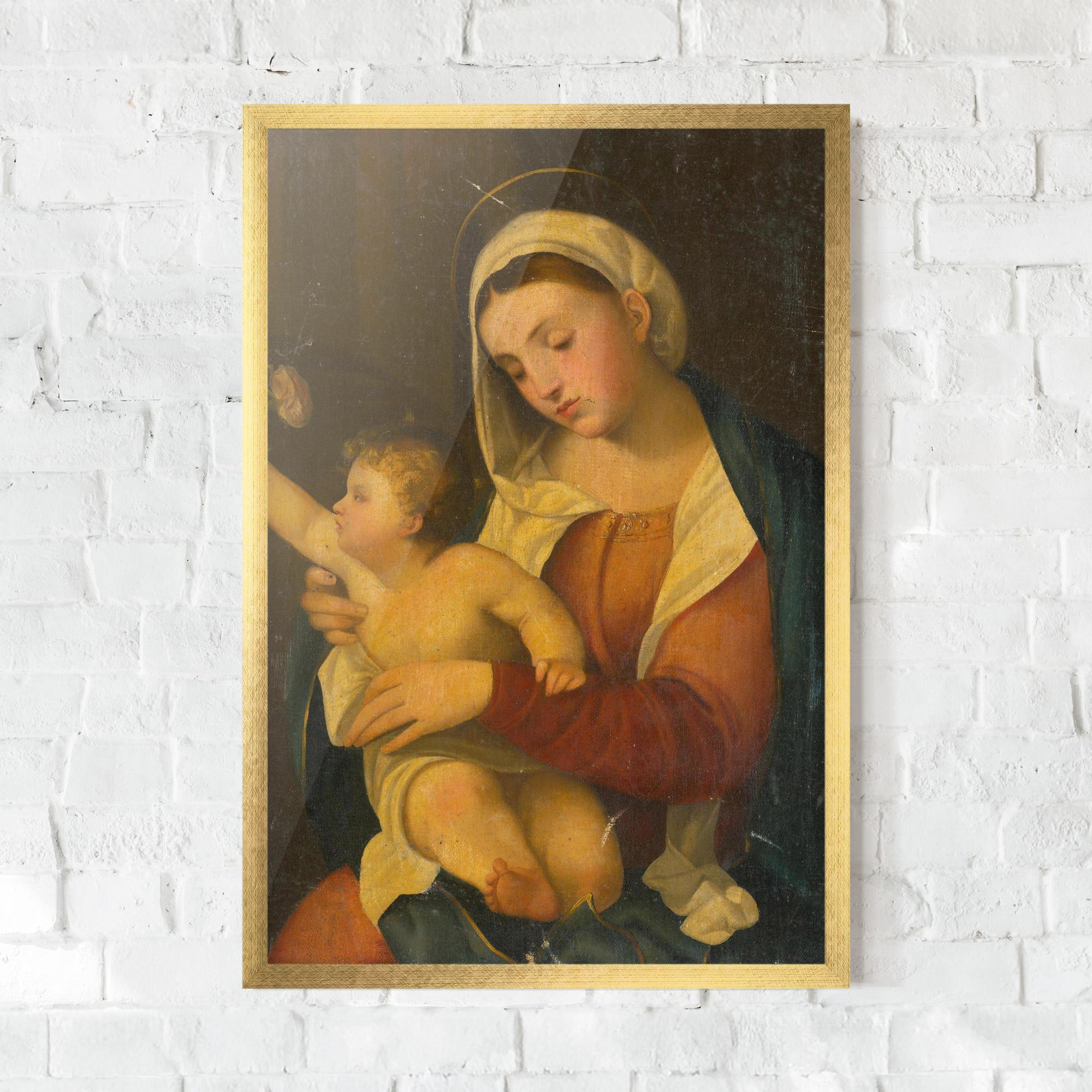 Рамкиран постер Yellow Light Baby mockup 0