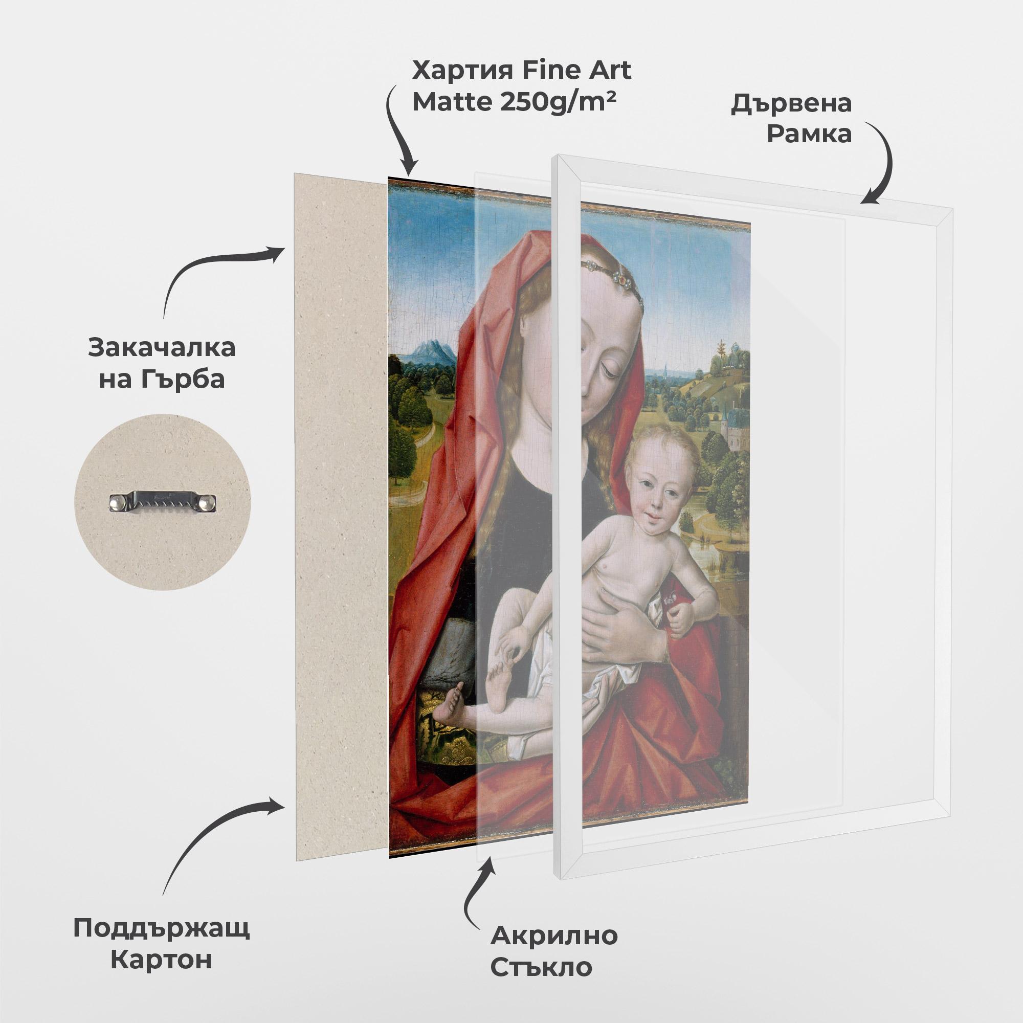 Рамкиран постер Little Religious Baby mockup 1