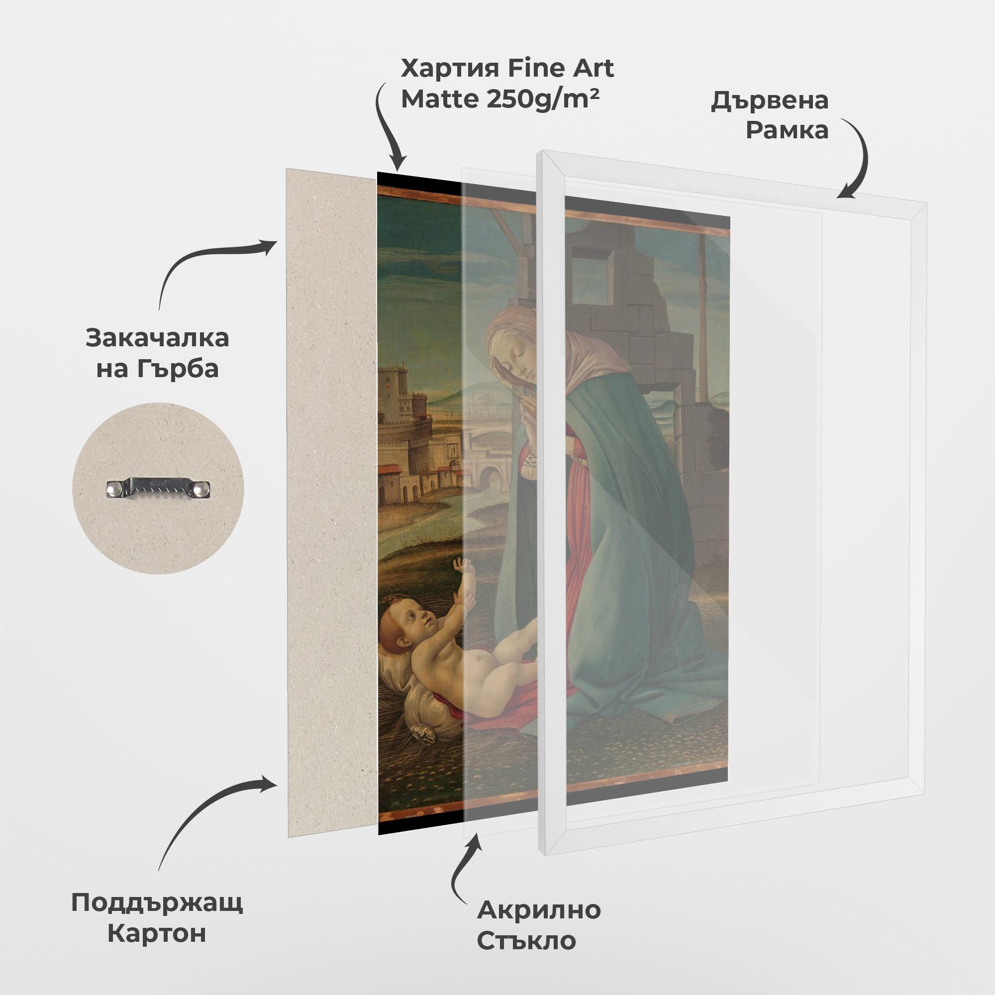 Рамкиран постер Praying For Baby mockup 1