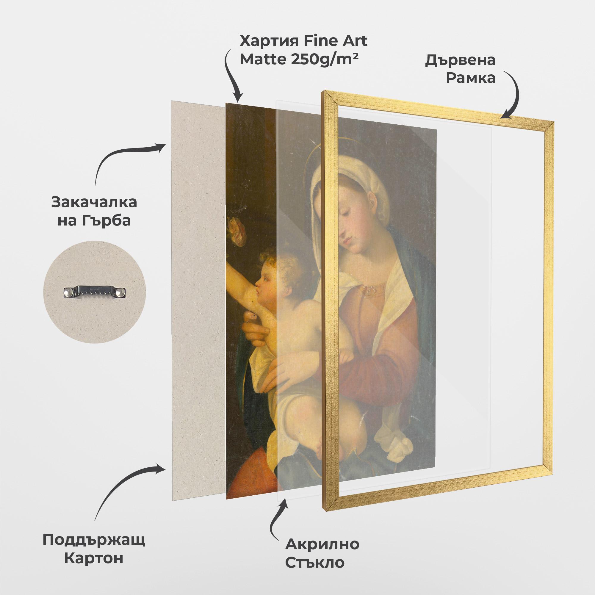 Рамкиран постер Yellow Light Baby mockup 1