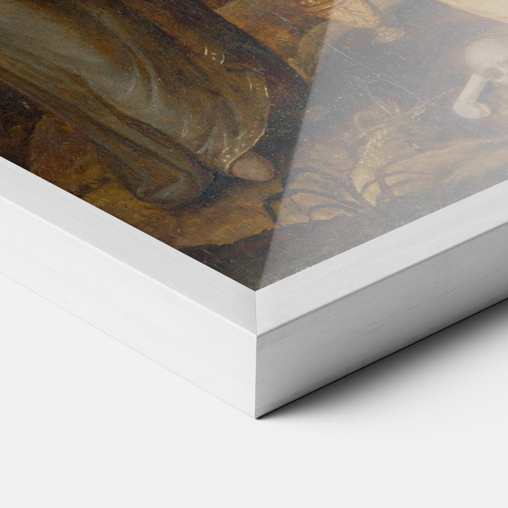 Рамкиран постер Holding Cross Jesus mockup 3