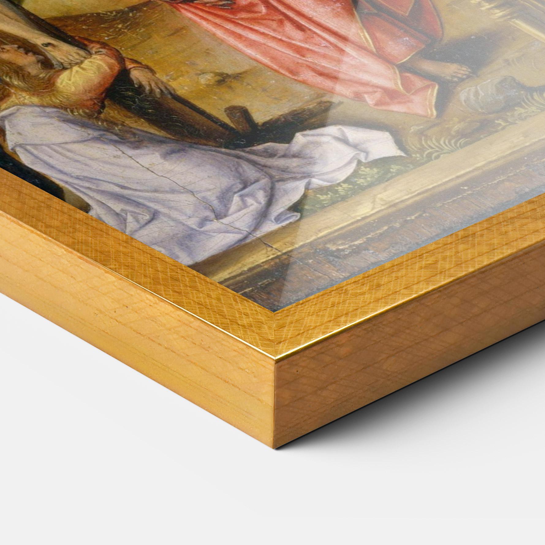 Рамкиран постер Gold Window View mockup 3