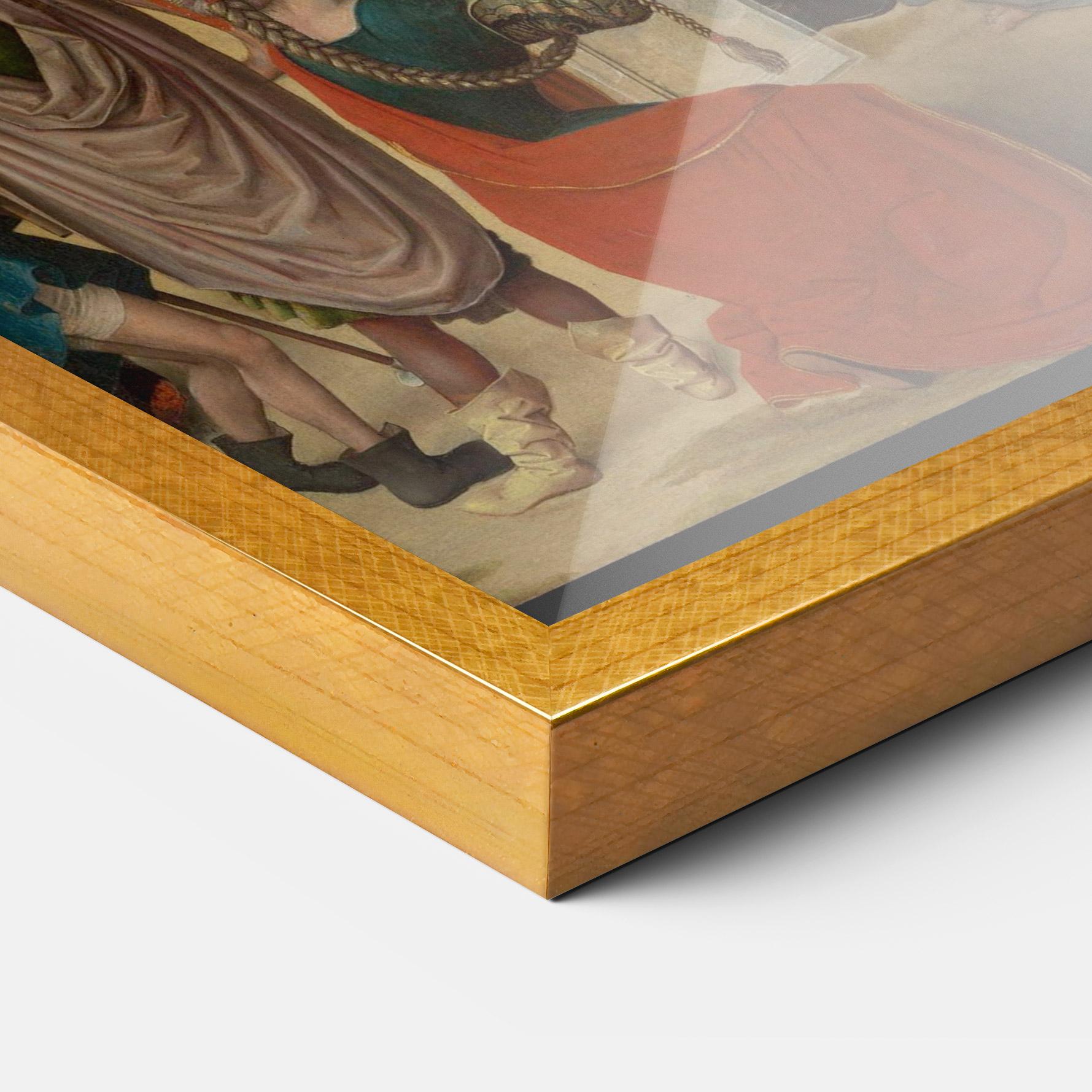 Рамкиран постер People Holding Cross mockup 3