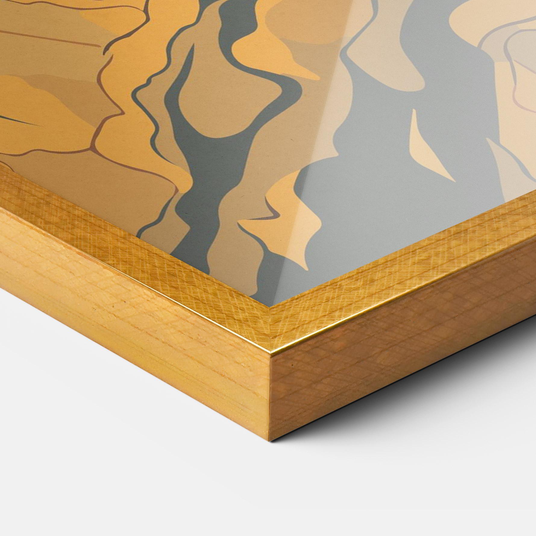 Рамкиран постер Sunset Jesus mockup 3