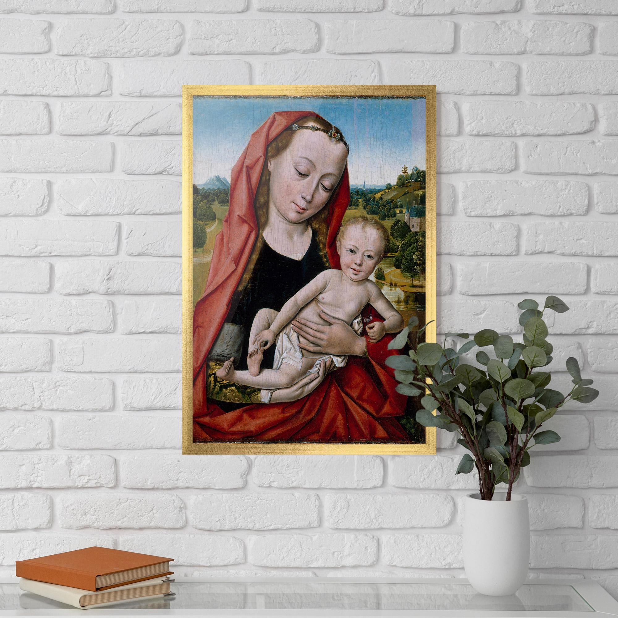 Рамкиран постер Little Religious Baby mockup 5