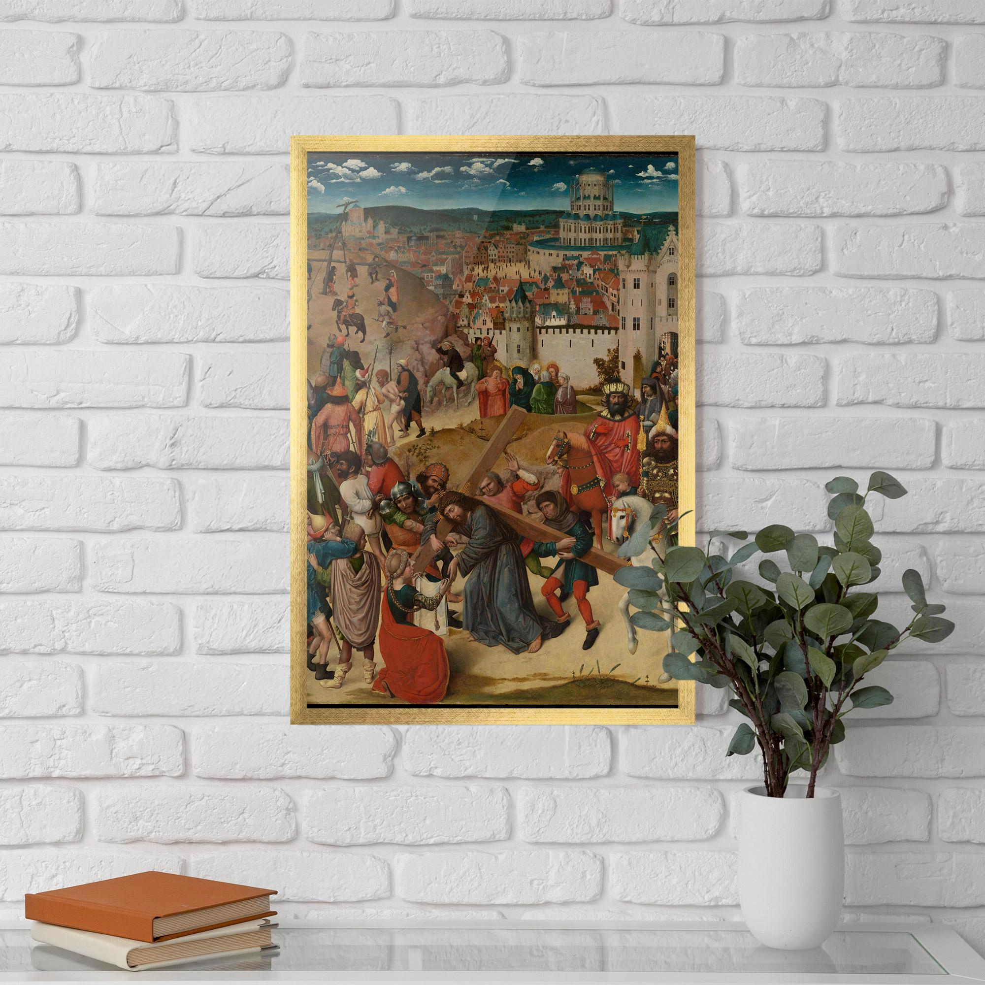 Рамкиран постер People Holding Cross mockup 5