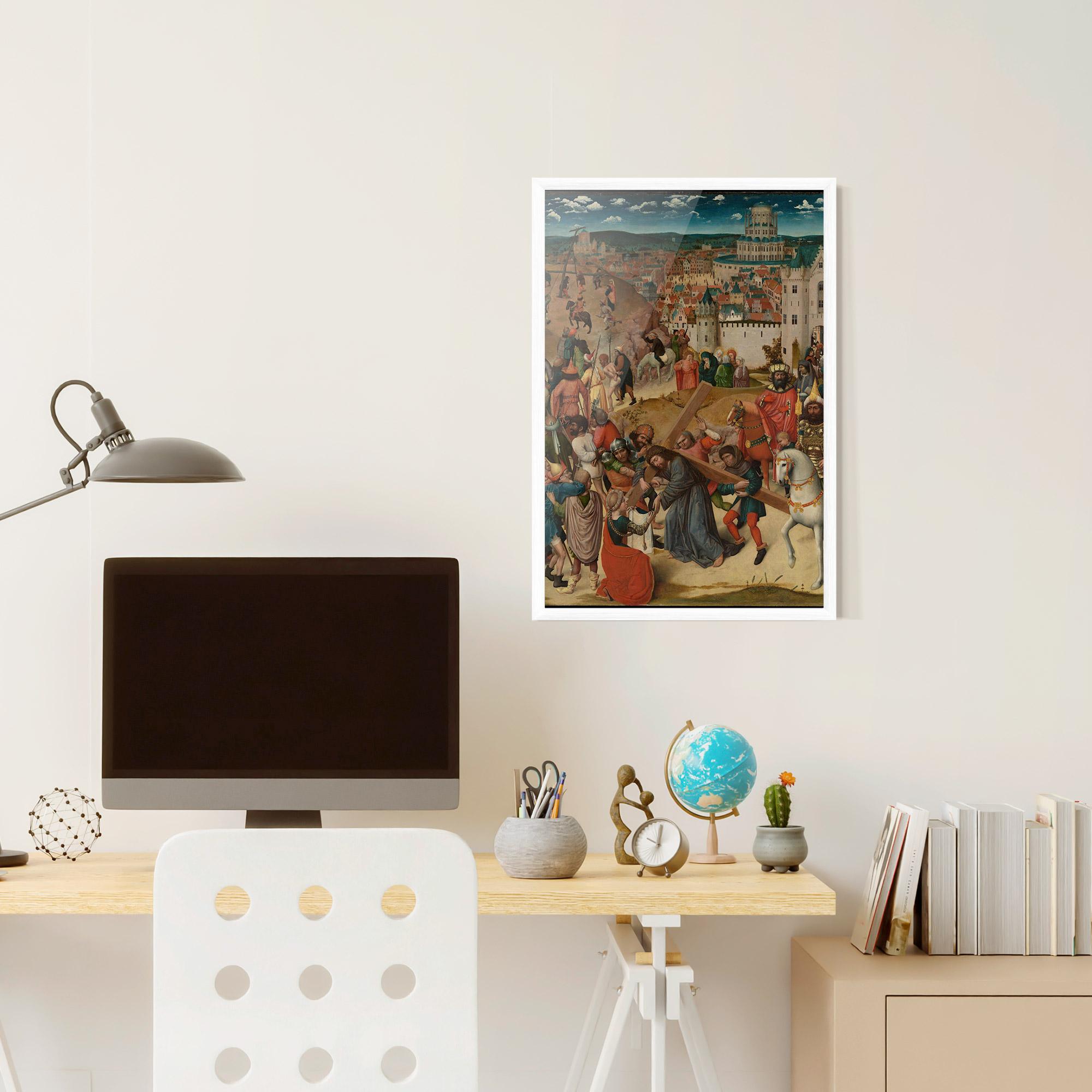 Рамкиран постер People Holding Cross mockup 6