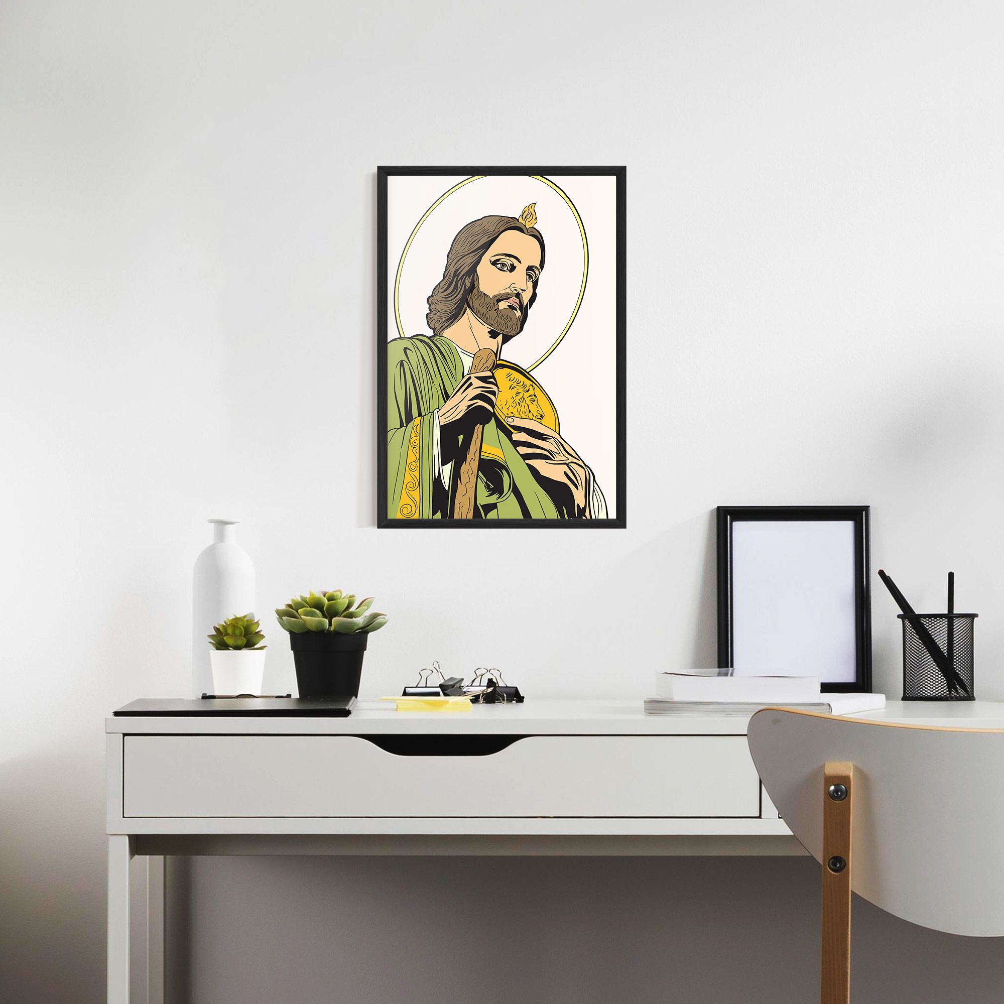 Green Jesus mockup 7