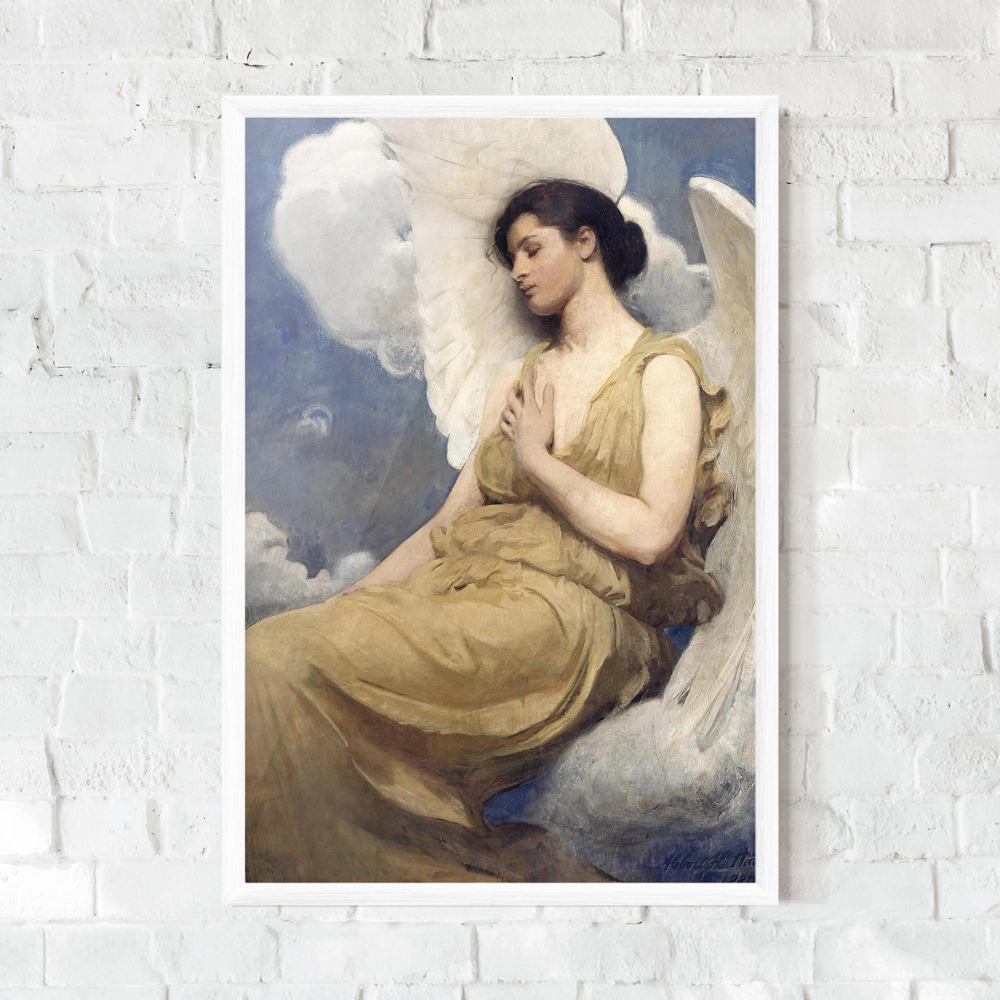 Рамкиран постер Angel Woman Painting mockup 0