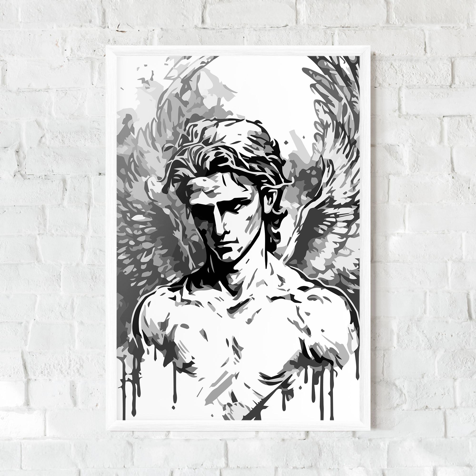 Рамкиран постер Beautiful Angel mockup 0