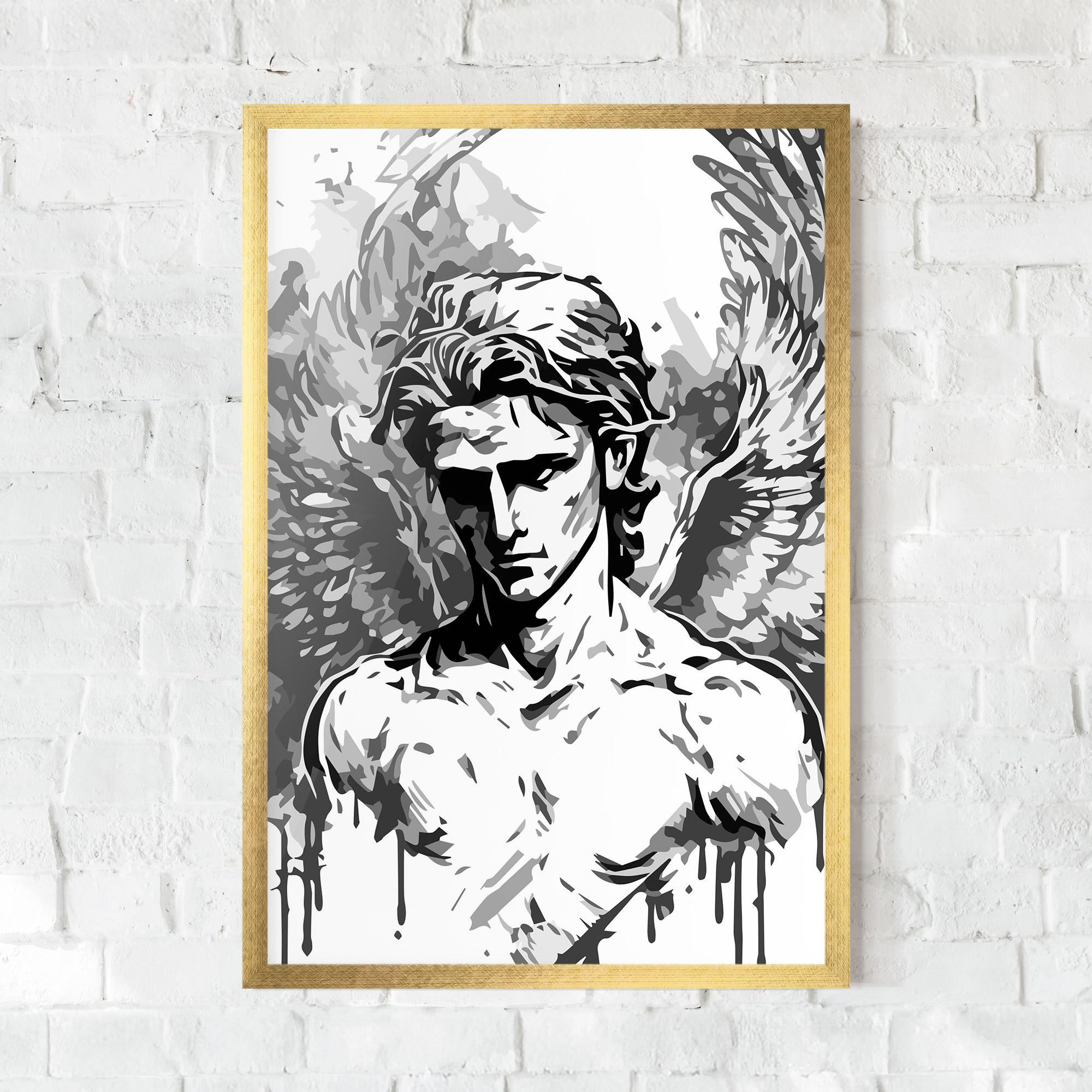 Рамкиран постер Beautiful Angel mockup 0