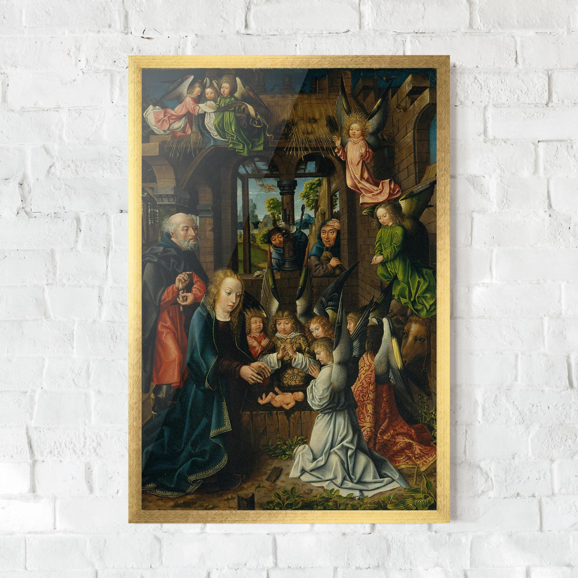 Рамкиран постер Small Angels Praying mockup 0