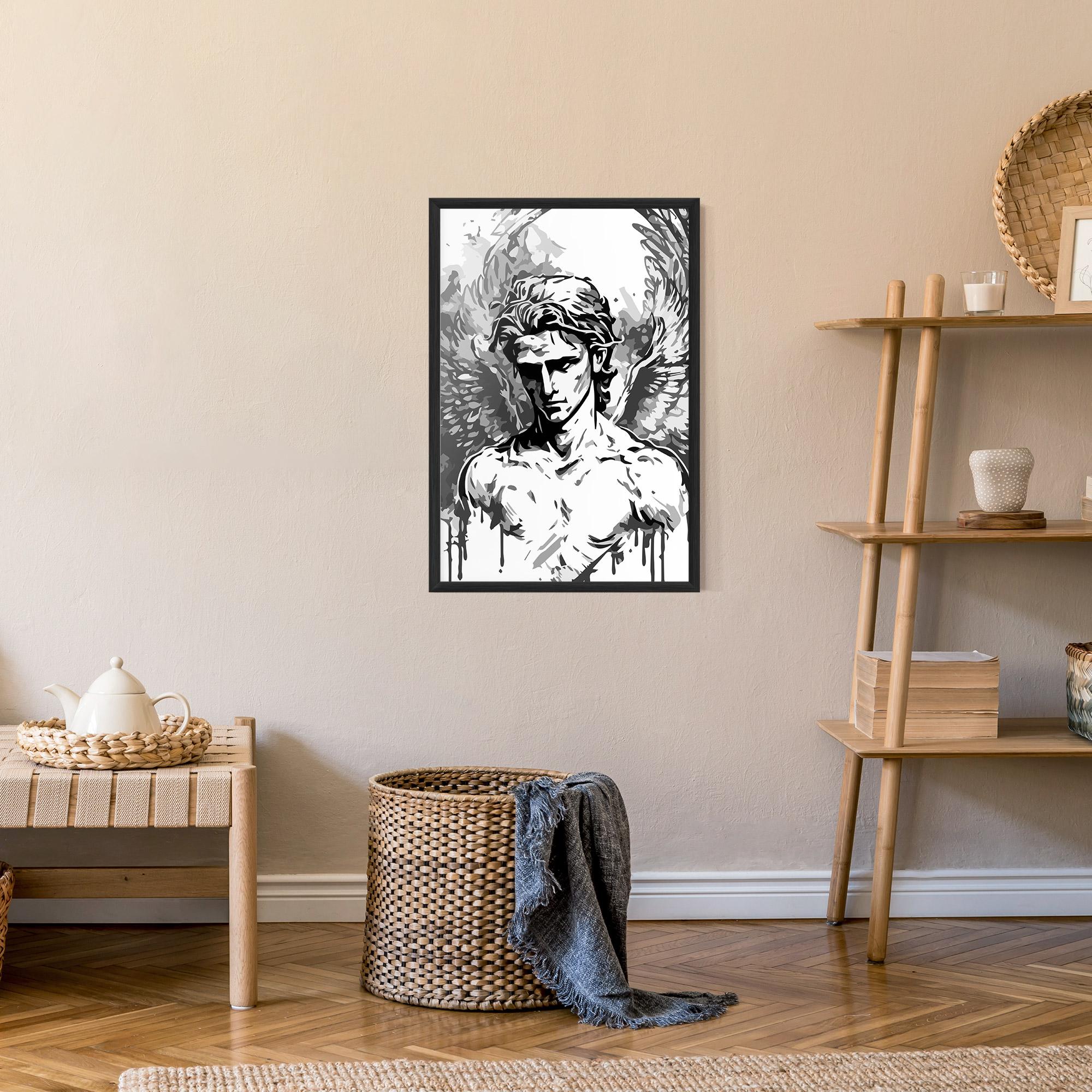 Рамкиран постер Beautiful Angel mockup 9