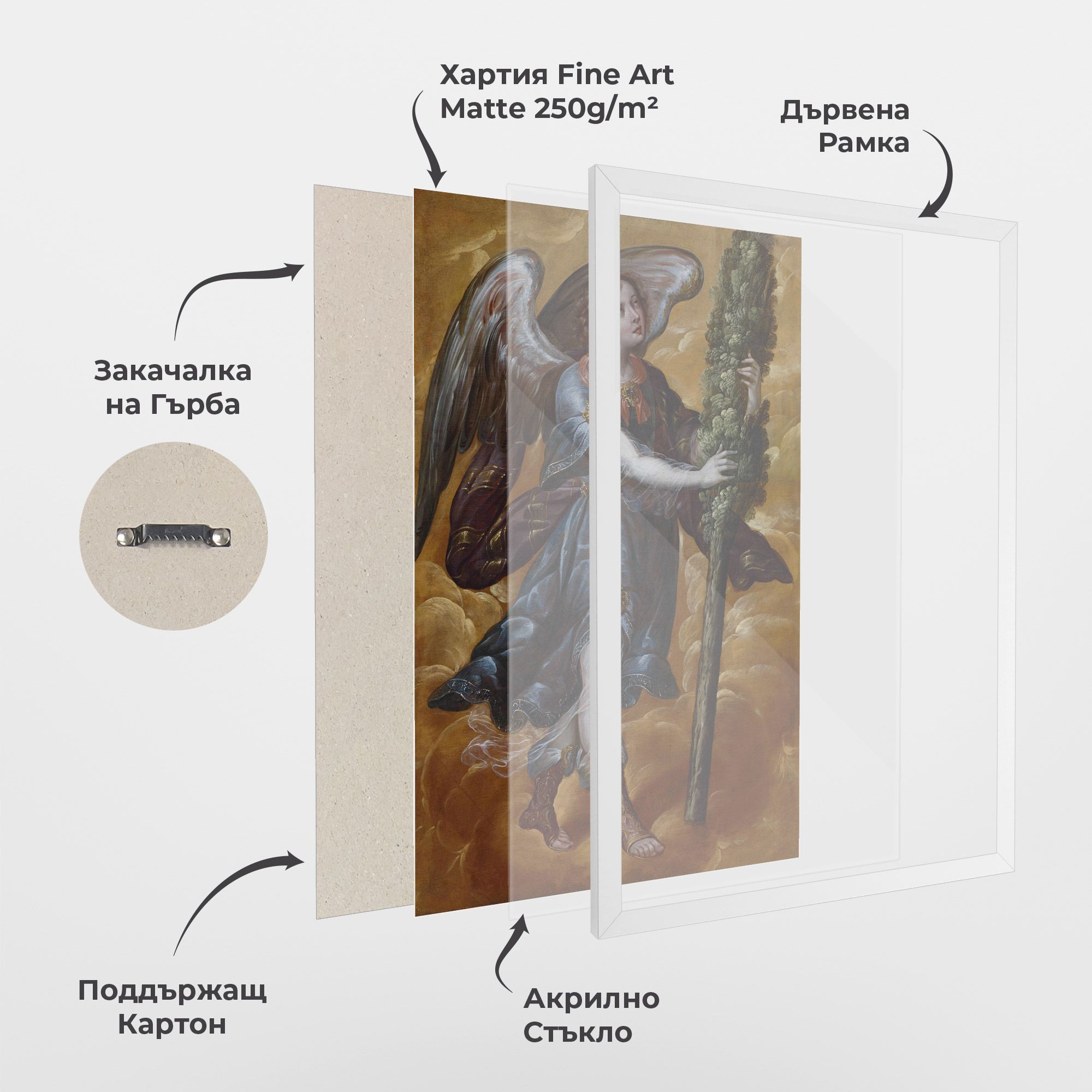 Angel Holding A Tree mockup 1