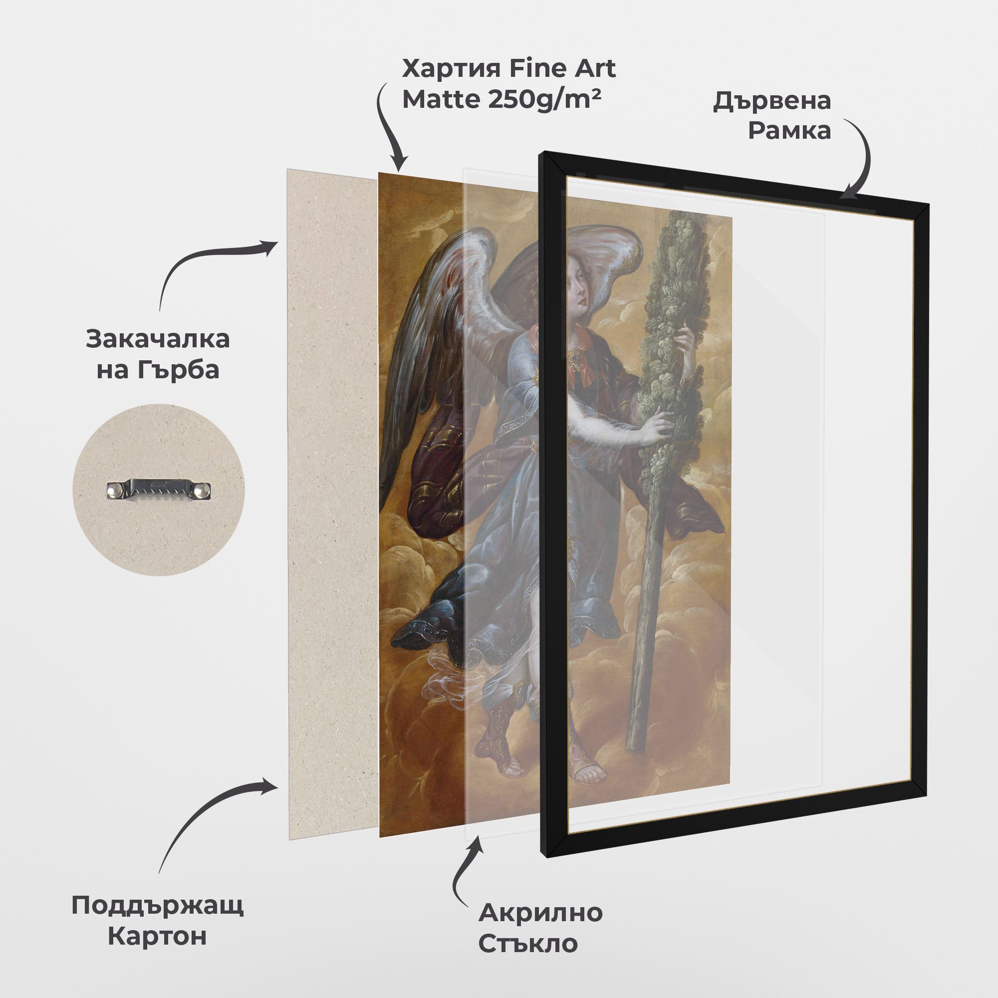 Angel Holding A Tree mockup 1