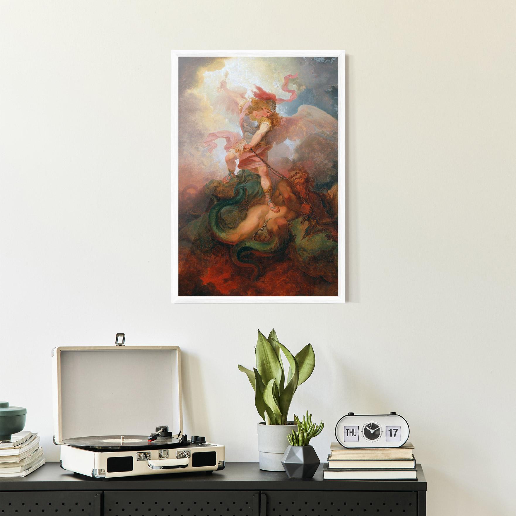 Рамкиран постер Angel Killing Monster mockup 2