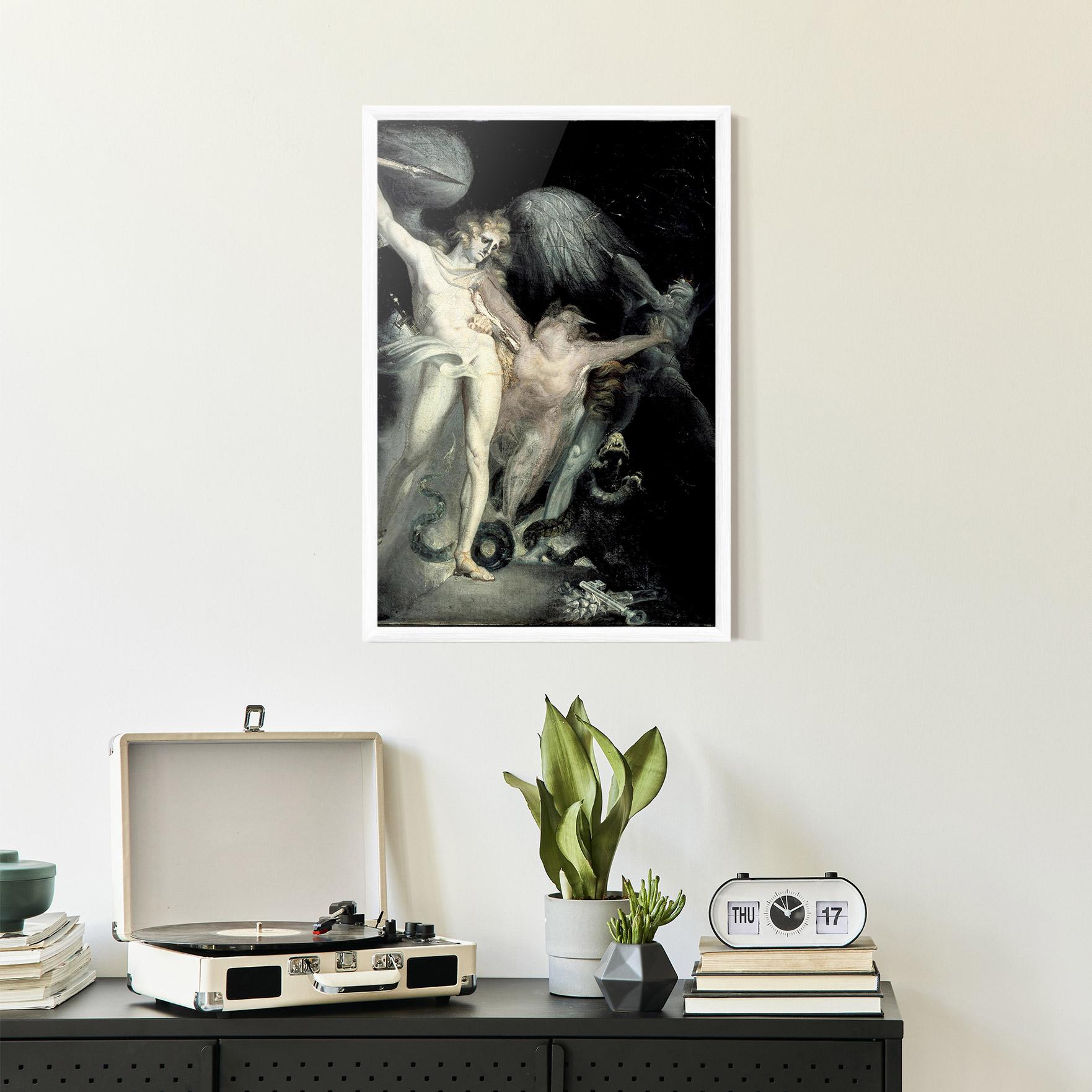 Рамкиран постер Old Angel Painting mockup 2