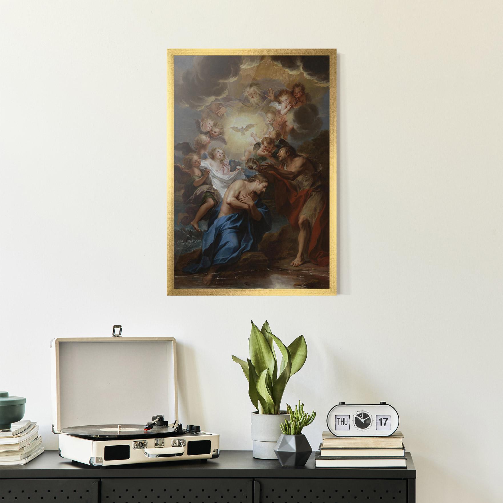 Рамкиран постер Bird Floating mockup 2