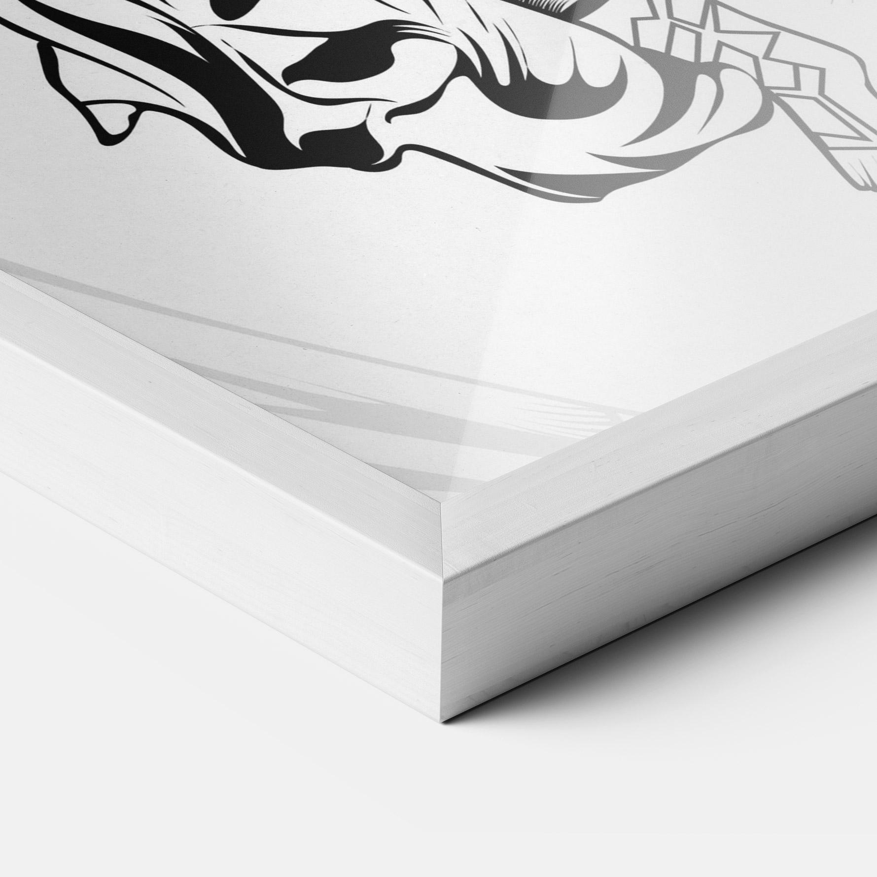 Рамкиран постер Angel Fight mockup 3