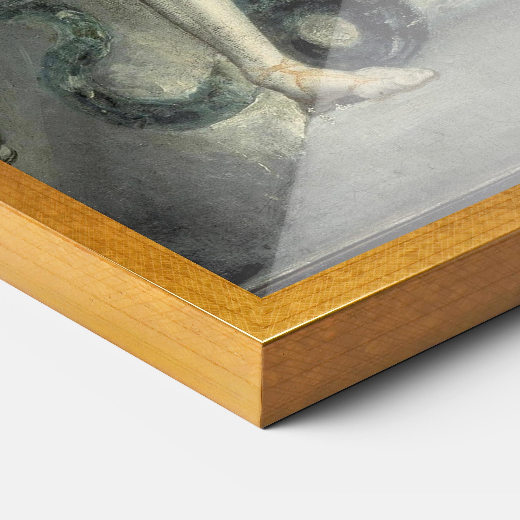 Рамкиран постер Old Angel Painting mockup 3