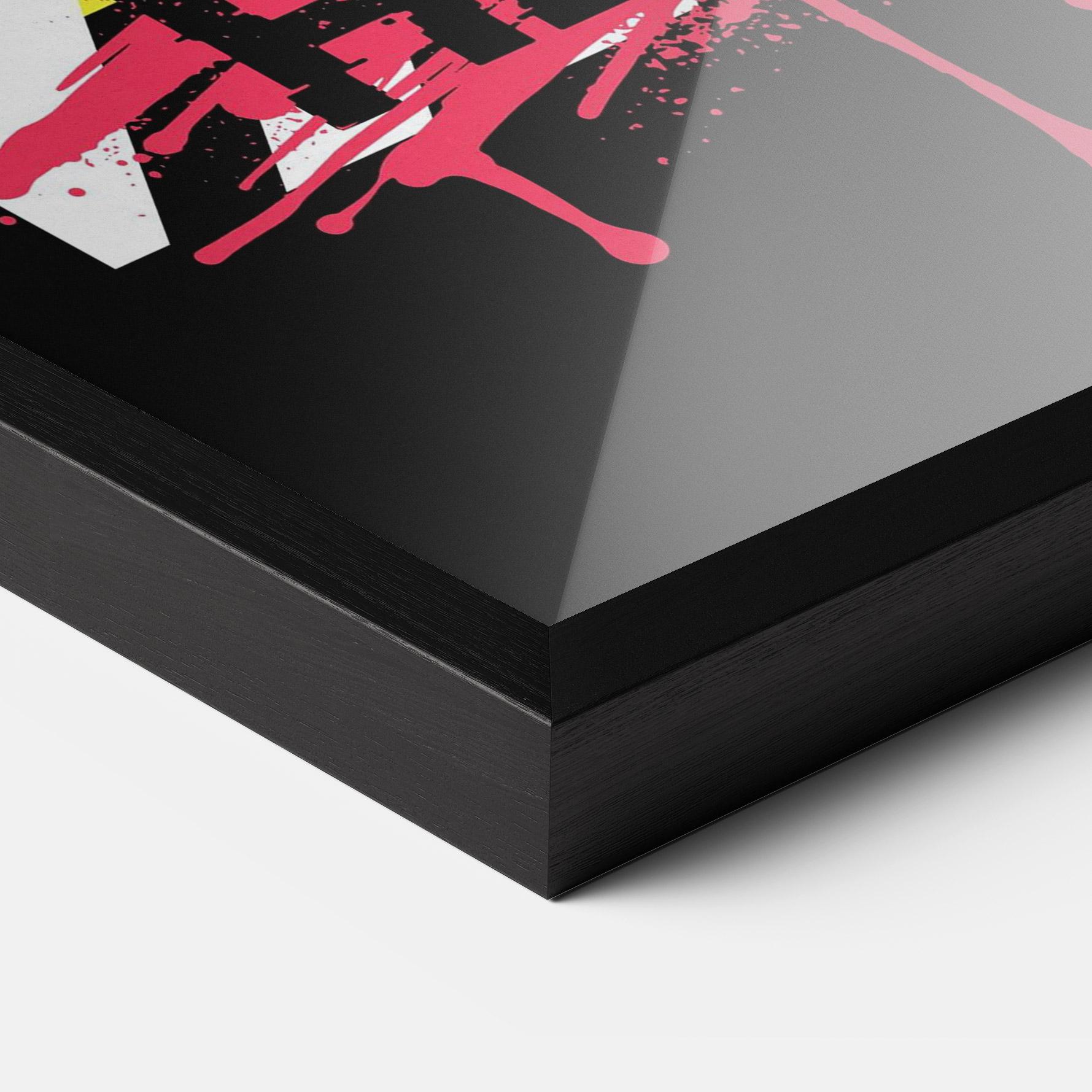 Рамкиран постер Fake Heroes mockup 3